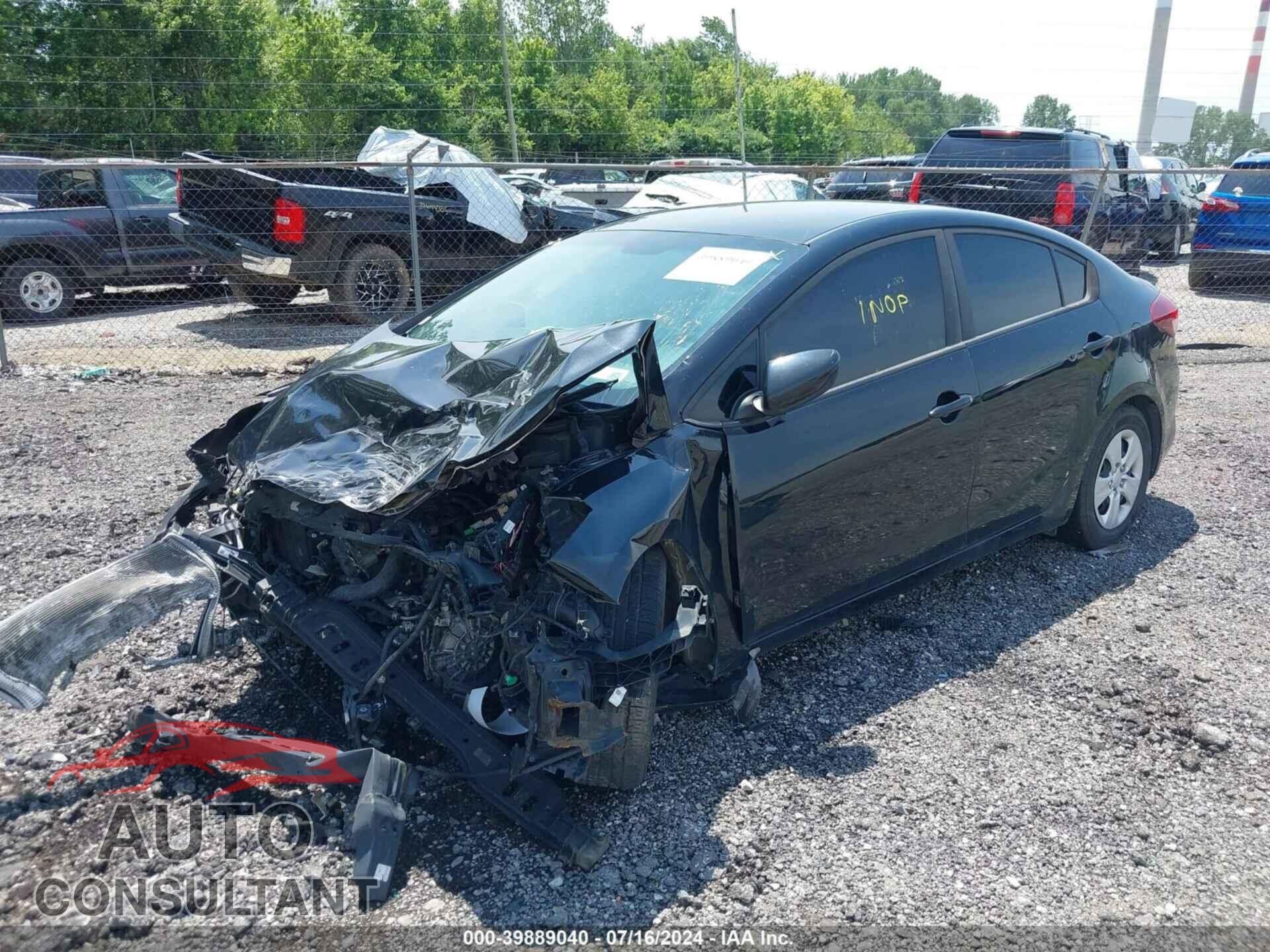 KIA FORTE 2017 - 3KPFL4A78HE114187
