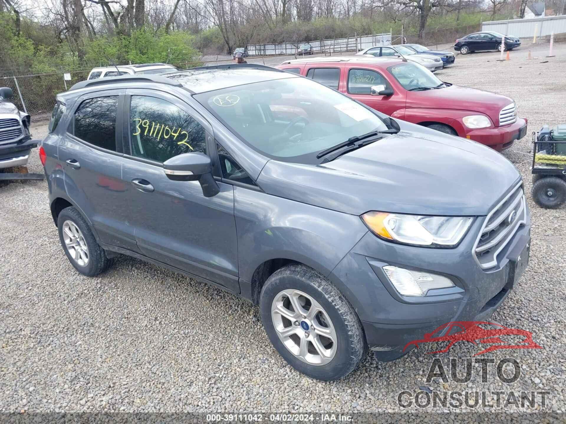 FORD ECOSPORT 2018 - MAJ6P1UL5JC192456