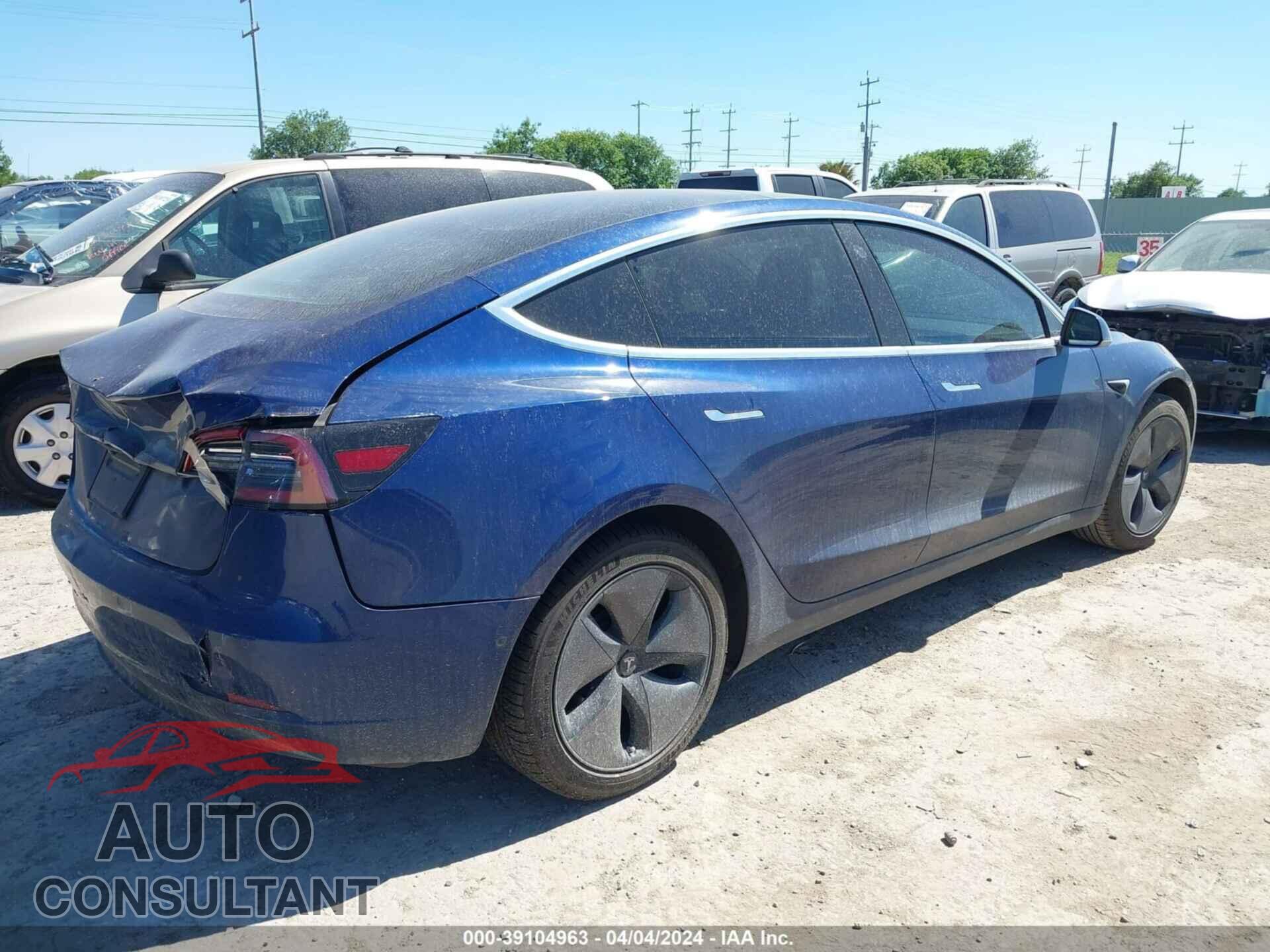 TESLA MODEL 3 2019 - 5YJ3E1EA9KF411813