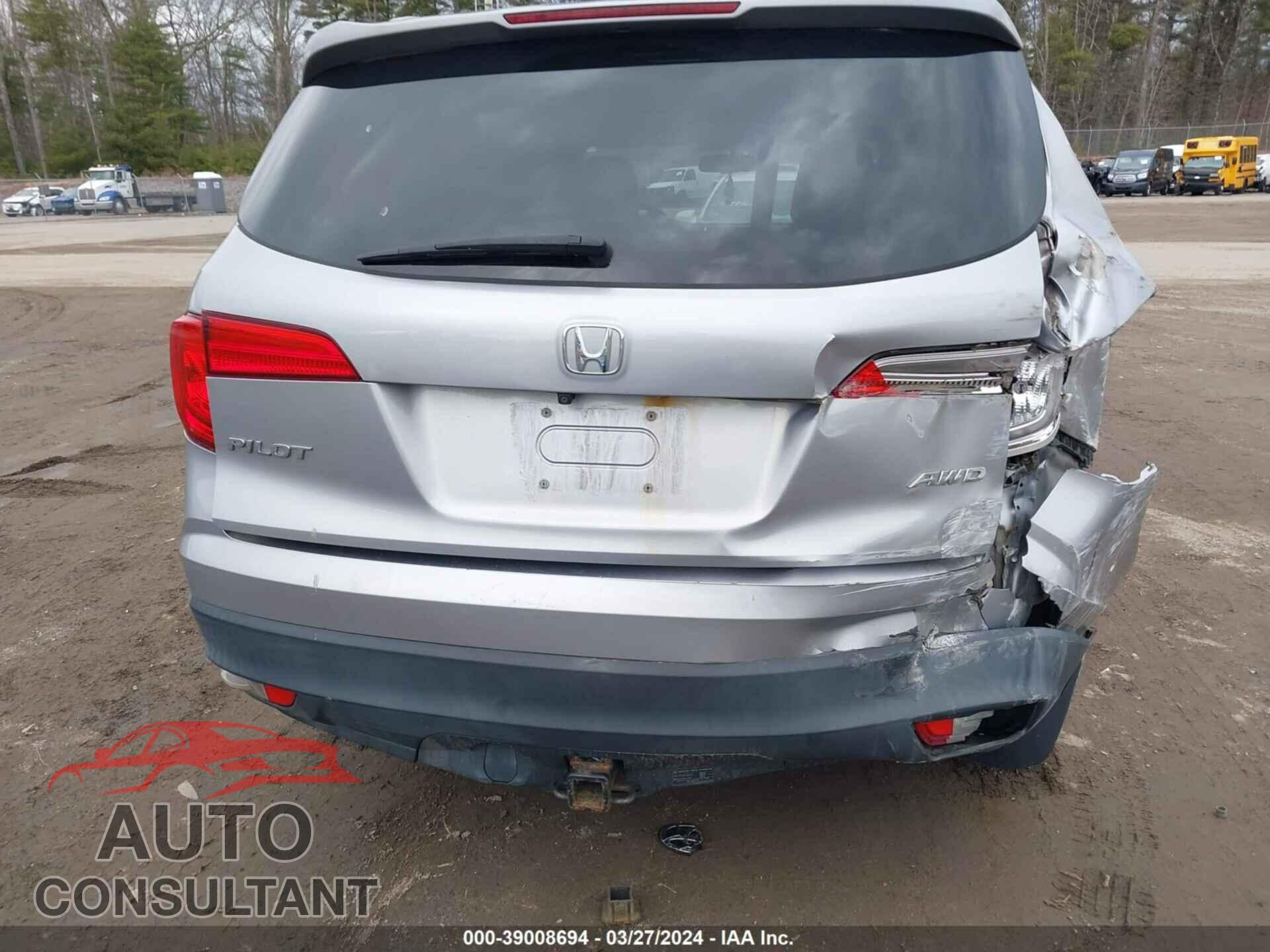 HONDA PILOT 2016 - 5FNYF6H57GB016017