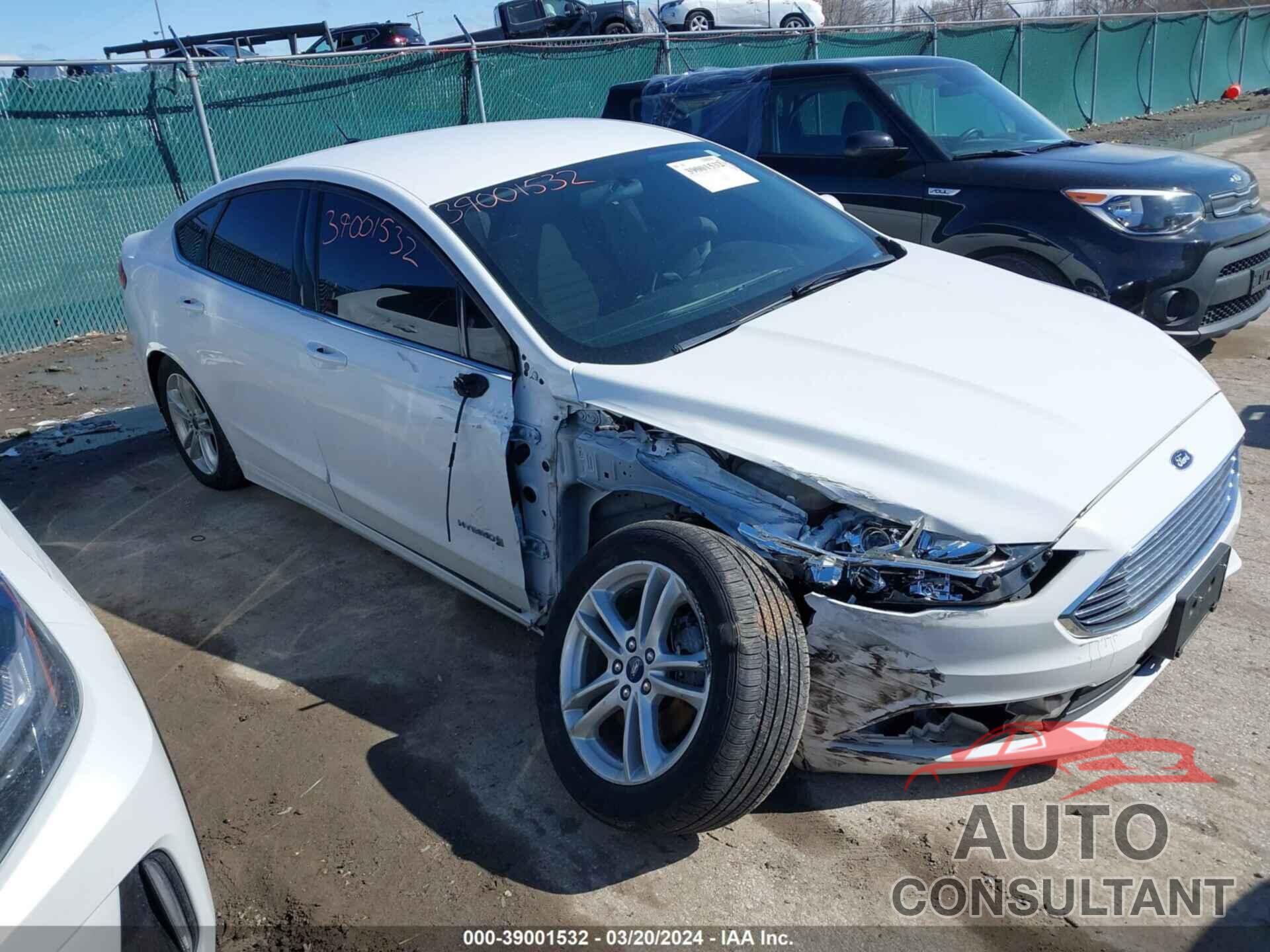 FORD FUSION HYBRID 2018 - 3FA6P0LU9JR250400