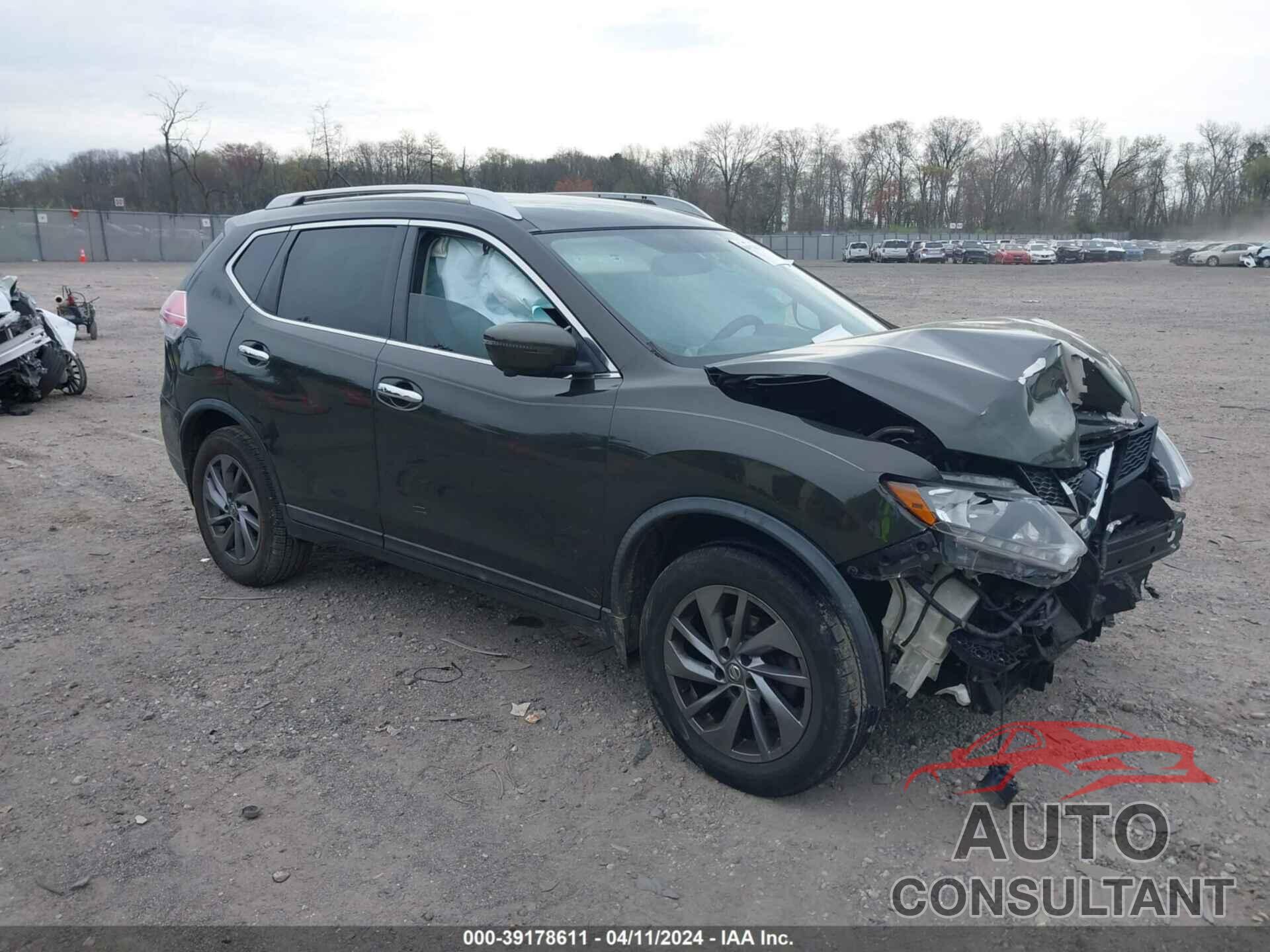 NISSAN ROGUE 2016 - KNMAT2MVXGP720033