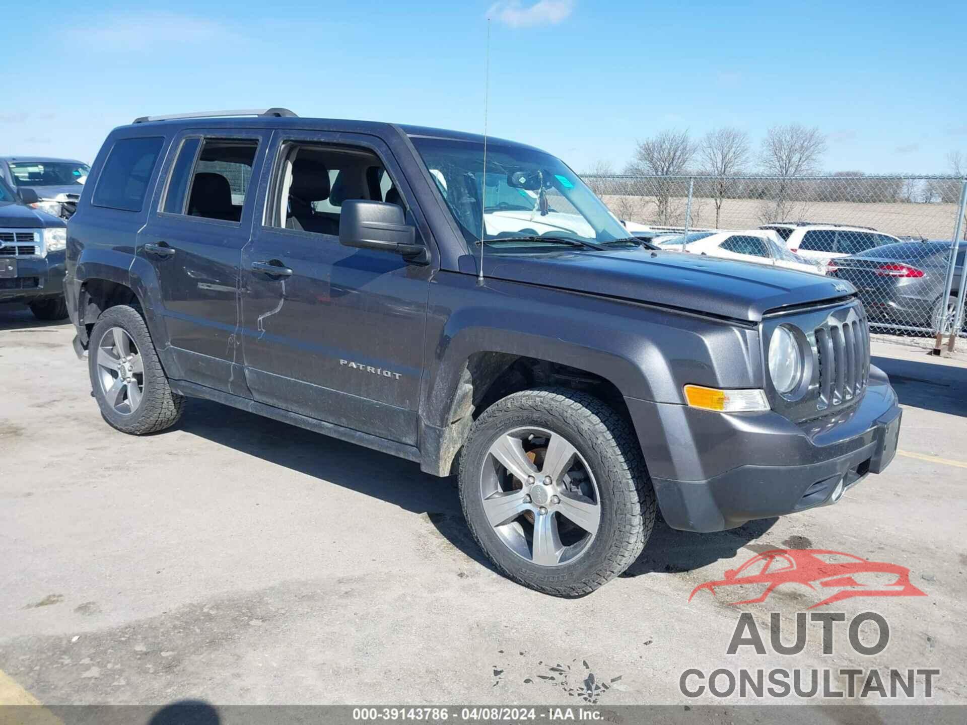 JEEP PATRIOT 2017 - 1C4NJRFB1HD113847