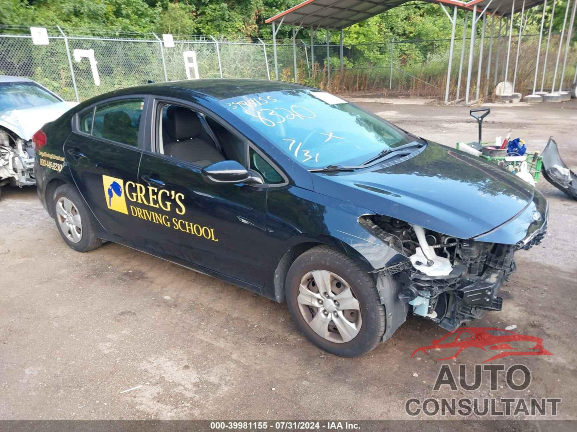 KIA FORTE 2018 - 3KPFK4A7XJE218320