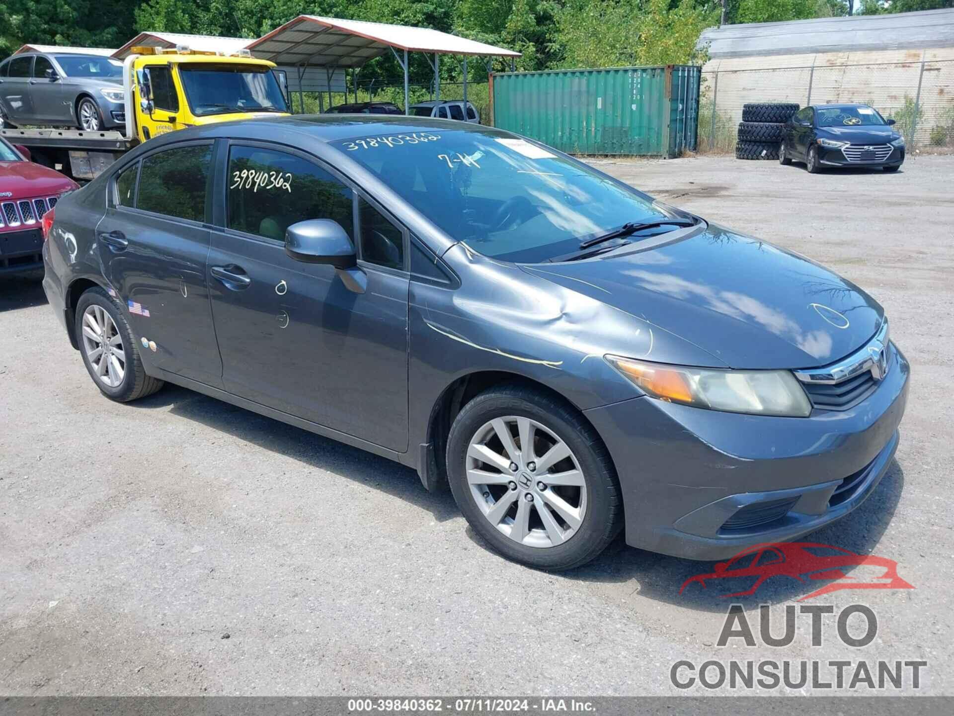 HONDA CIVIC 2012 - 2HGFB2F82CH312626