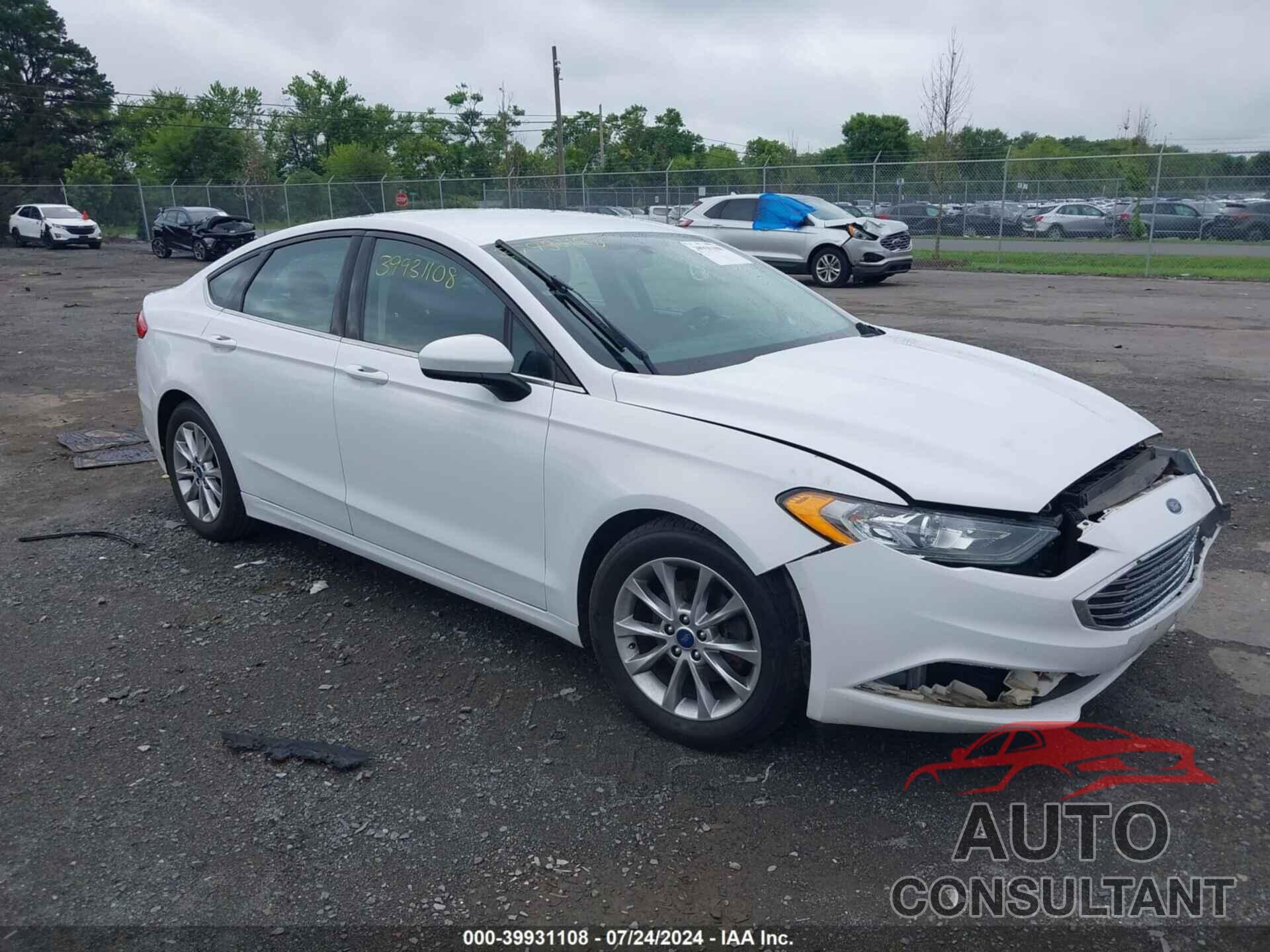 FORD FUSION 2017 - 3FA6P0H78HR231009