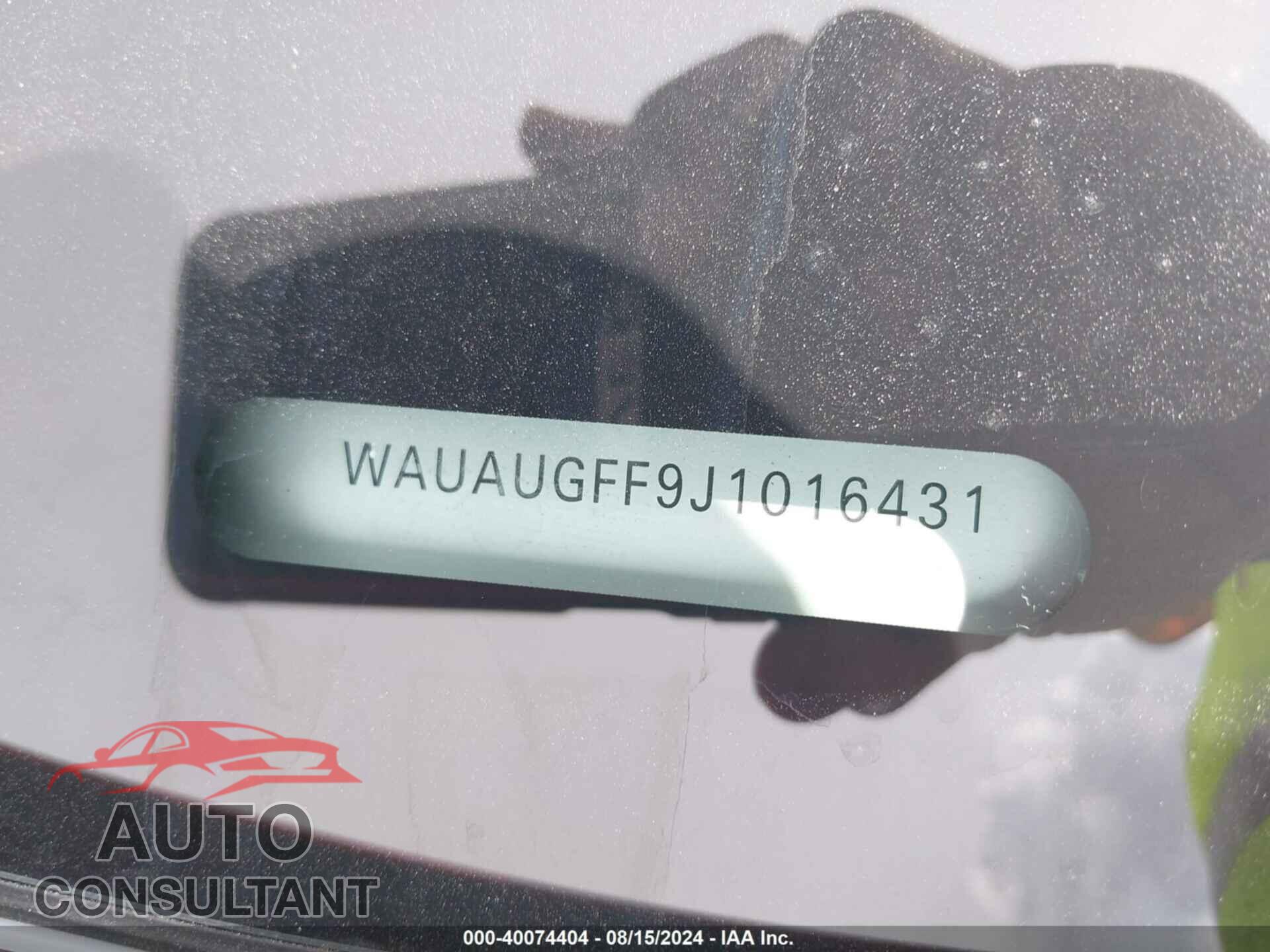 AUDI A3 2018 - WAUAUGFF9J1016431