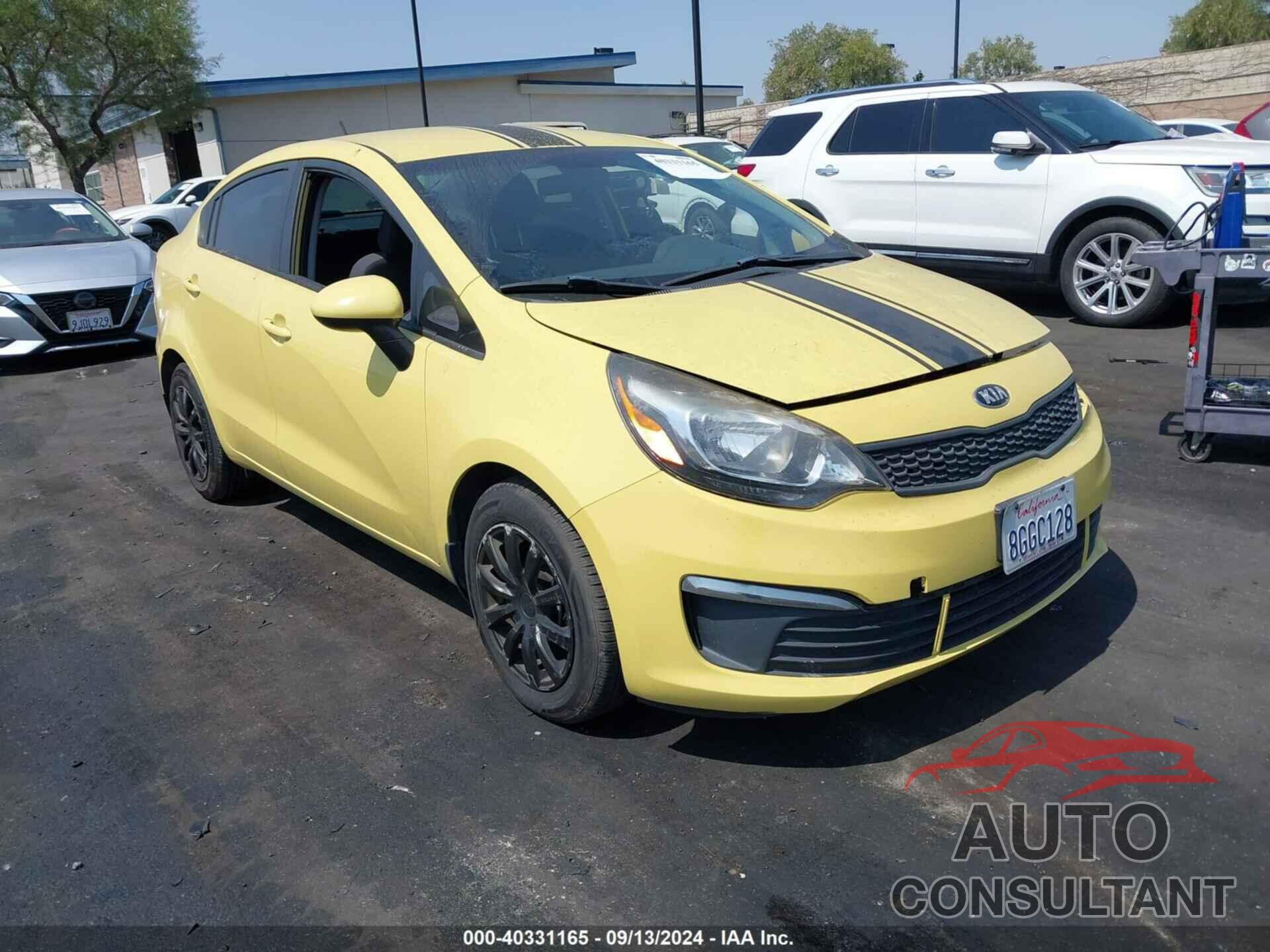 KIA RIO 2016 - KNADM4A30G6598505