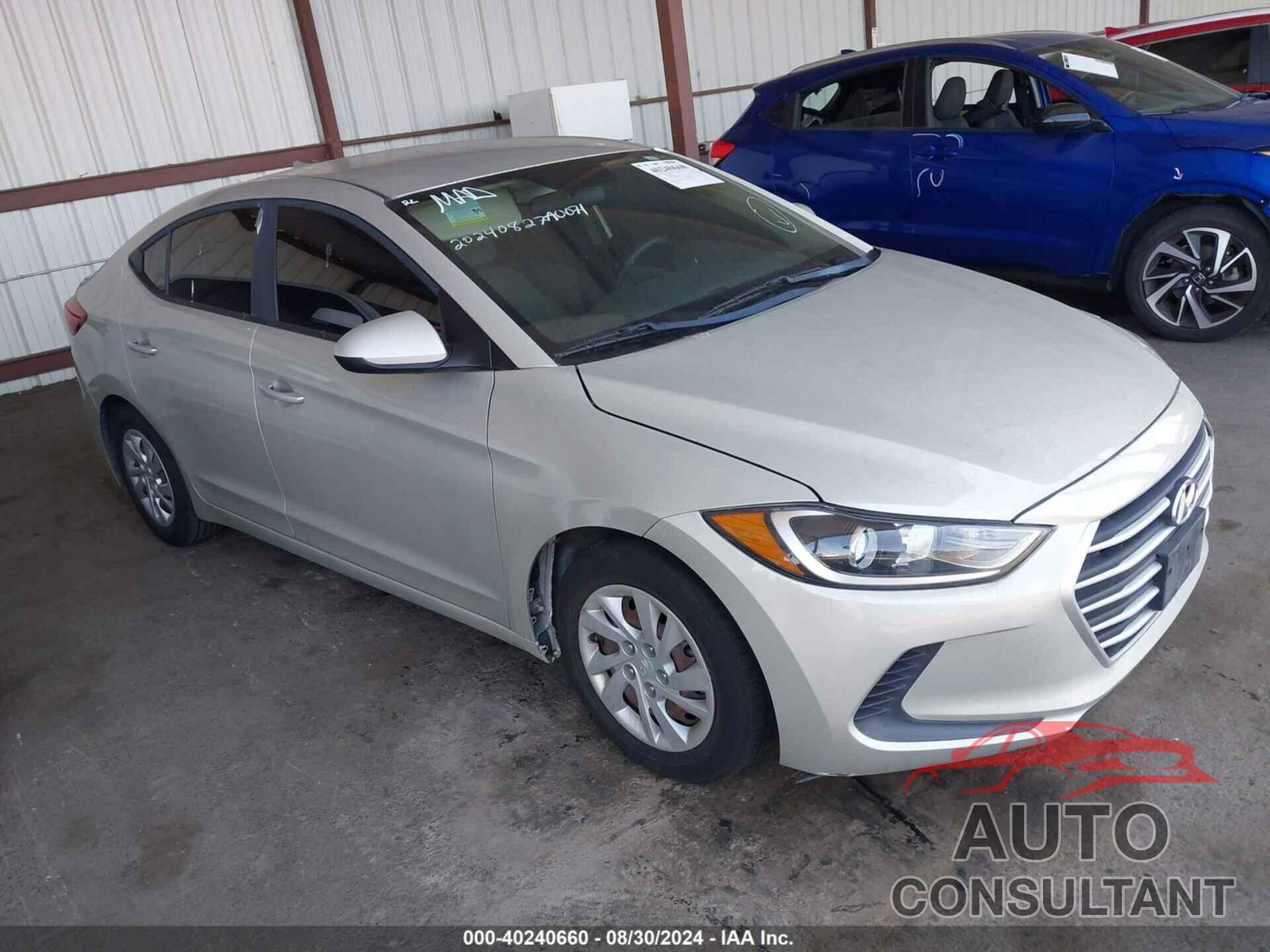 HYUNDAI ELANTRA 2017 - 5NPD74LF4HH166072