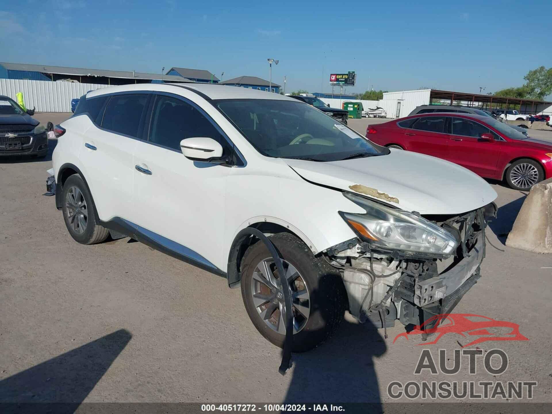 NISSAN MURANO 2015 - 5N1AZ2MG2FN291749