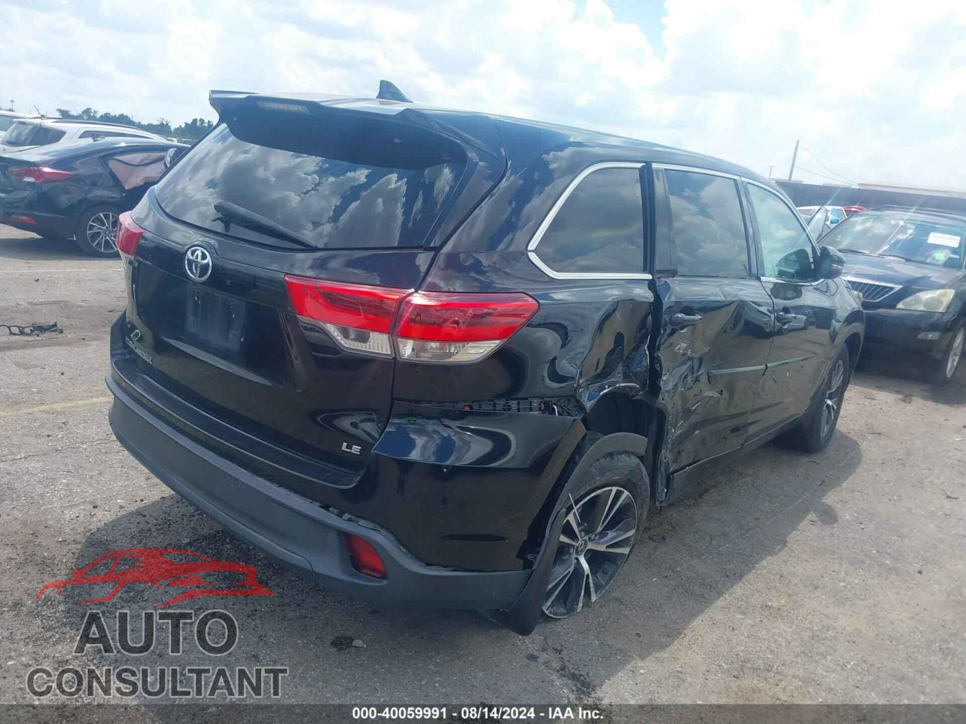 TOYOTA HIGHLANDER 2017 - 5TDZZRFH7HS228794