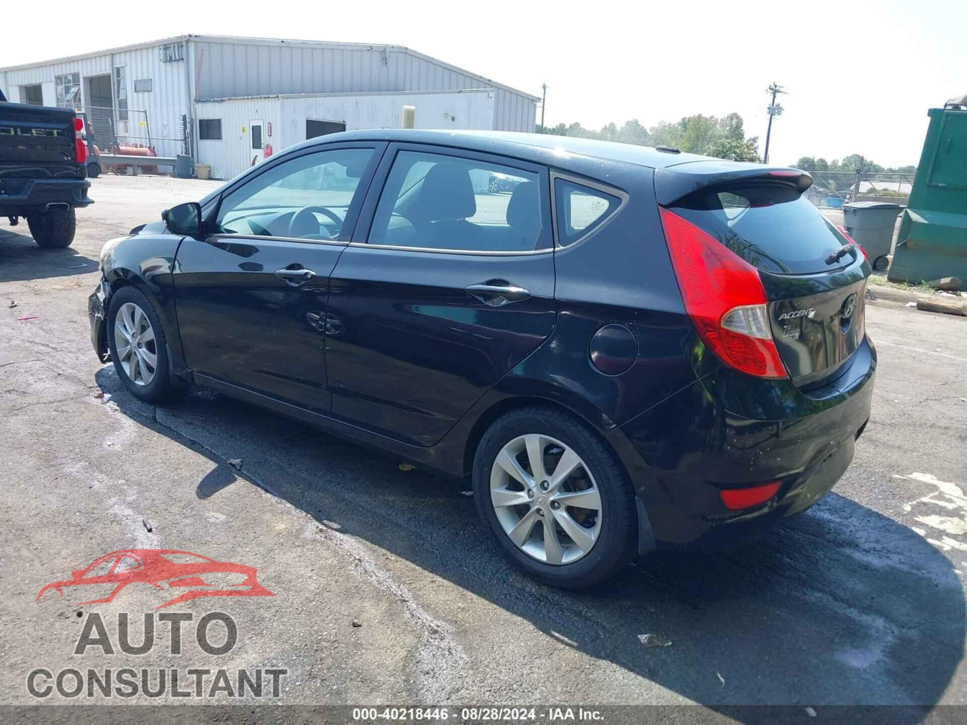 HYUNDAI ACCENT 2013 - KMHCU5AE9DU073743