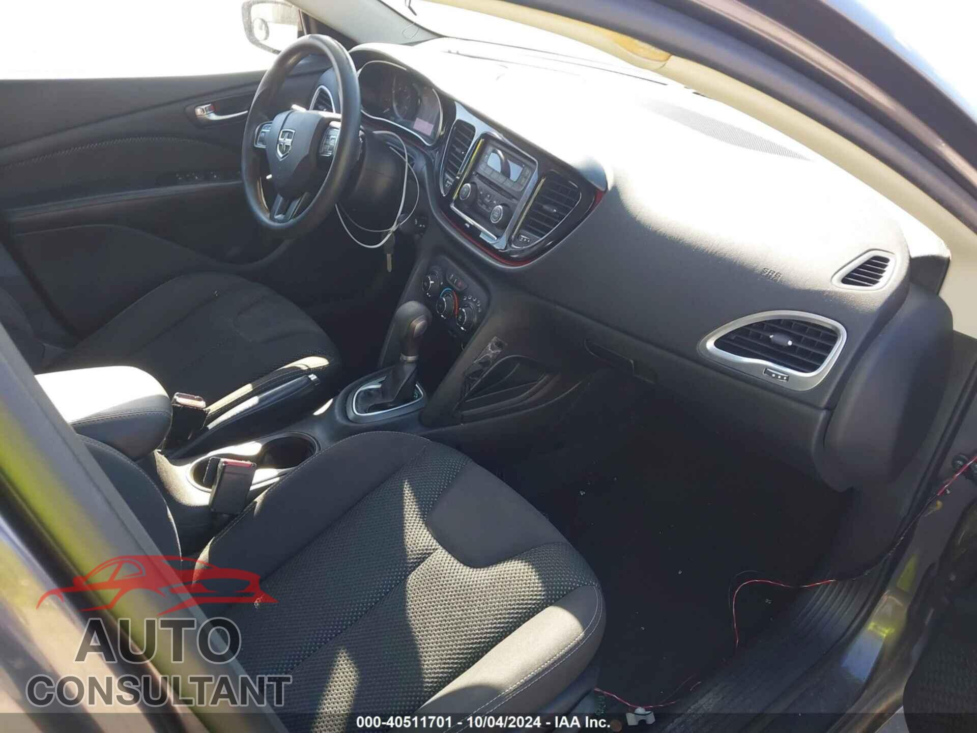 DODGE DART 2015 - 1C3CDFBB6FD310100