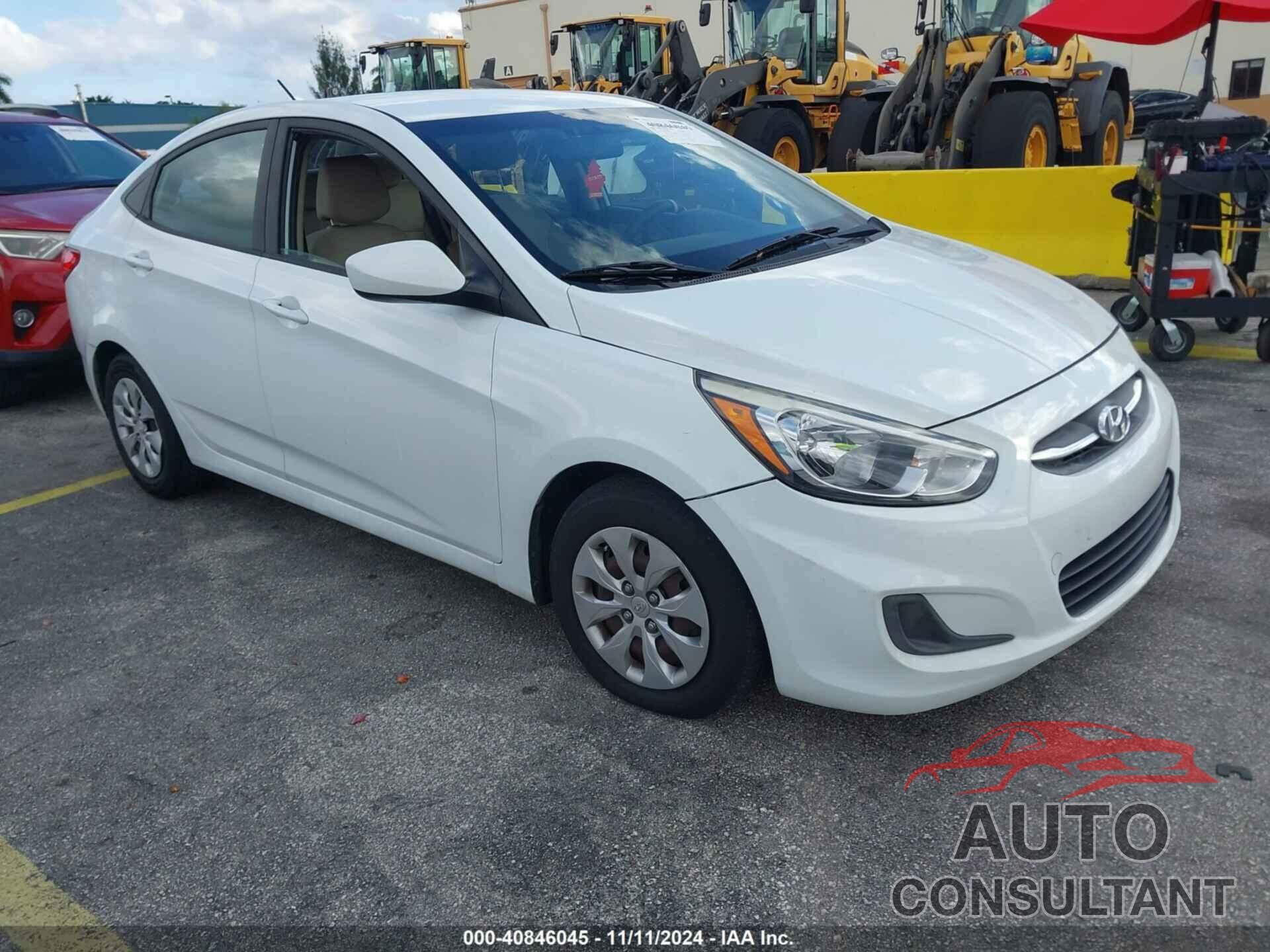 HYUNDAI ACCENT 2016 - KMHCT4AEXGU157796