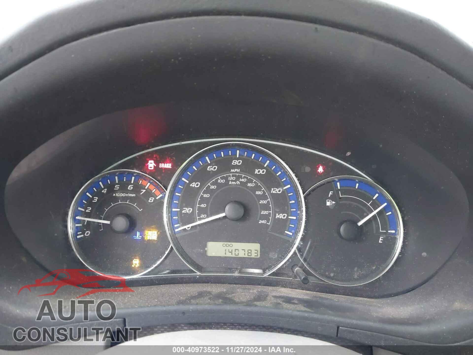 SUBARU FORESTER 2013 - JF2SHABC8DG414642
