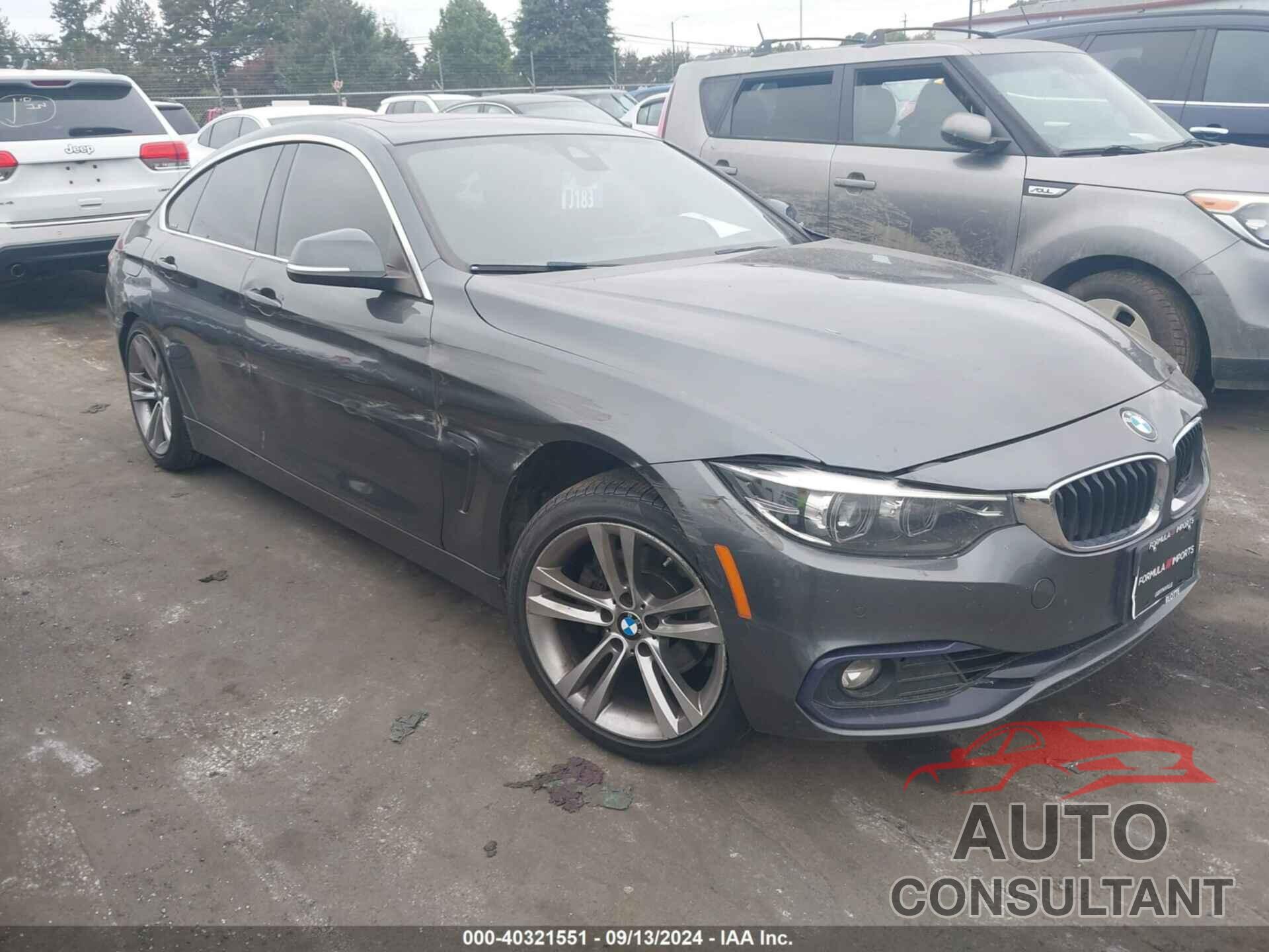 BMW 430I GRAN COUPE 2019 - WBA4J3C53KBL08274