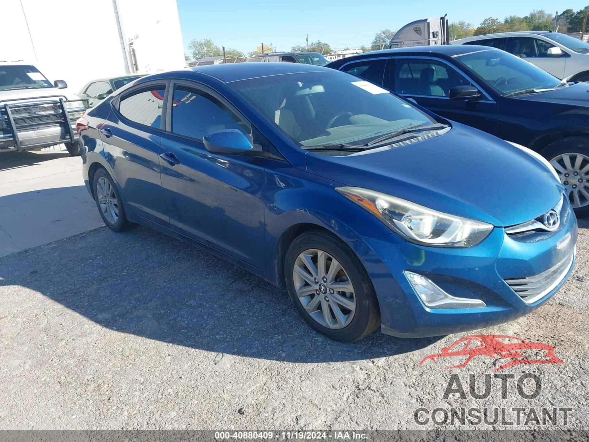 HYUNDAI ELANTRA 2016 - KMHDH4AE8GU491198