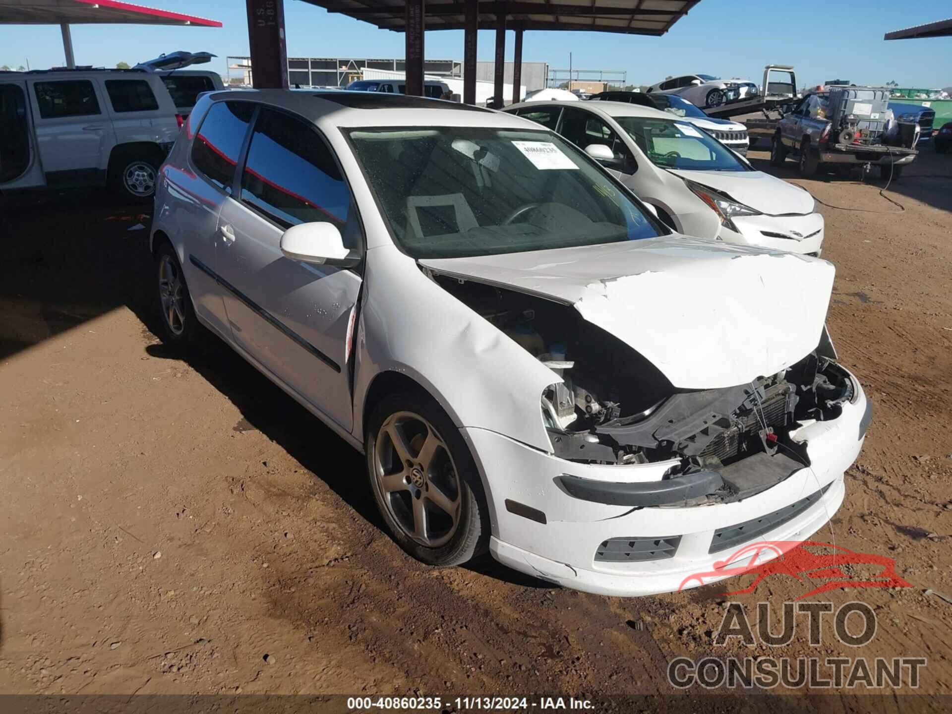 VOLKSWAGEN RABBIT 2009 - WVWAA71K49W018473
