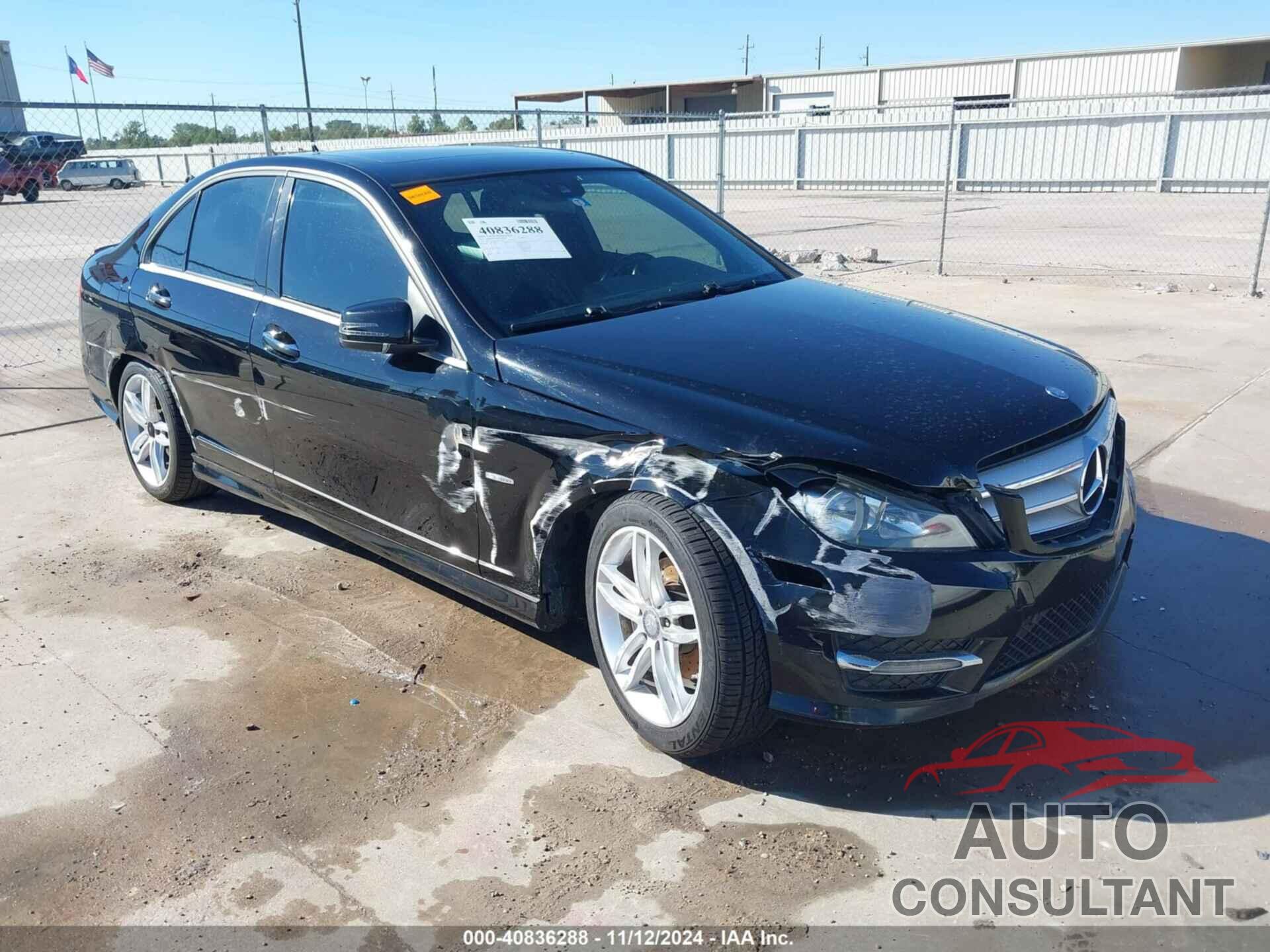 MERCEDES-BENZ C 250 2012 - WDDGF4HB1CR231635