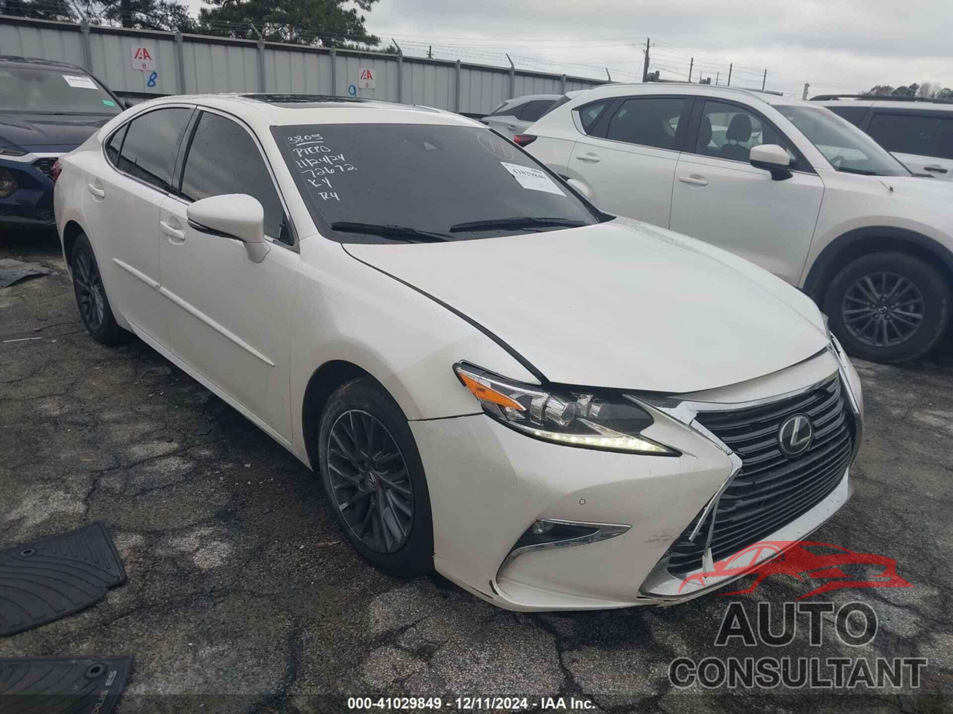 LEXUS ES 350 2018 - 58ABK1GGXJU113805