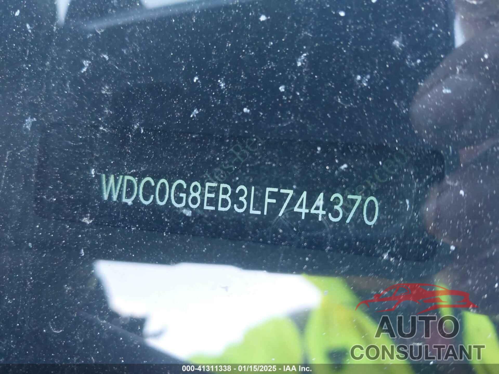 MERCEDES-BENZ GLC 2020 - WDC0G8EB3LF744370