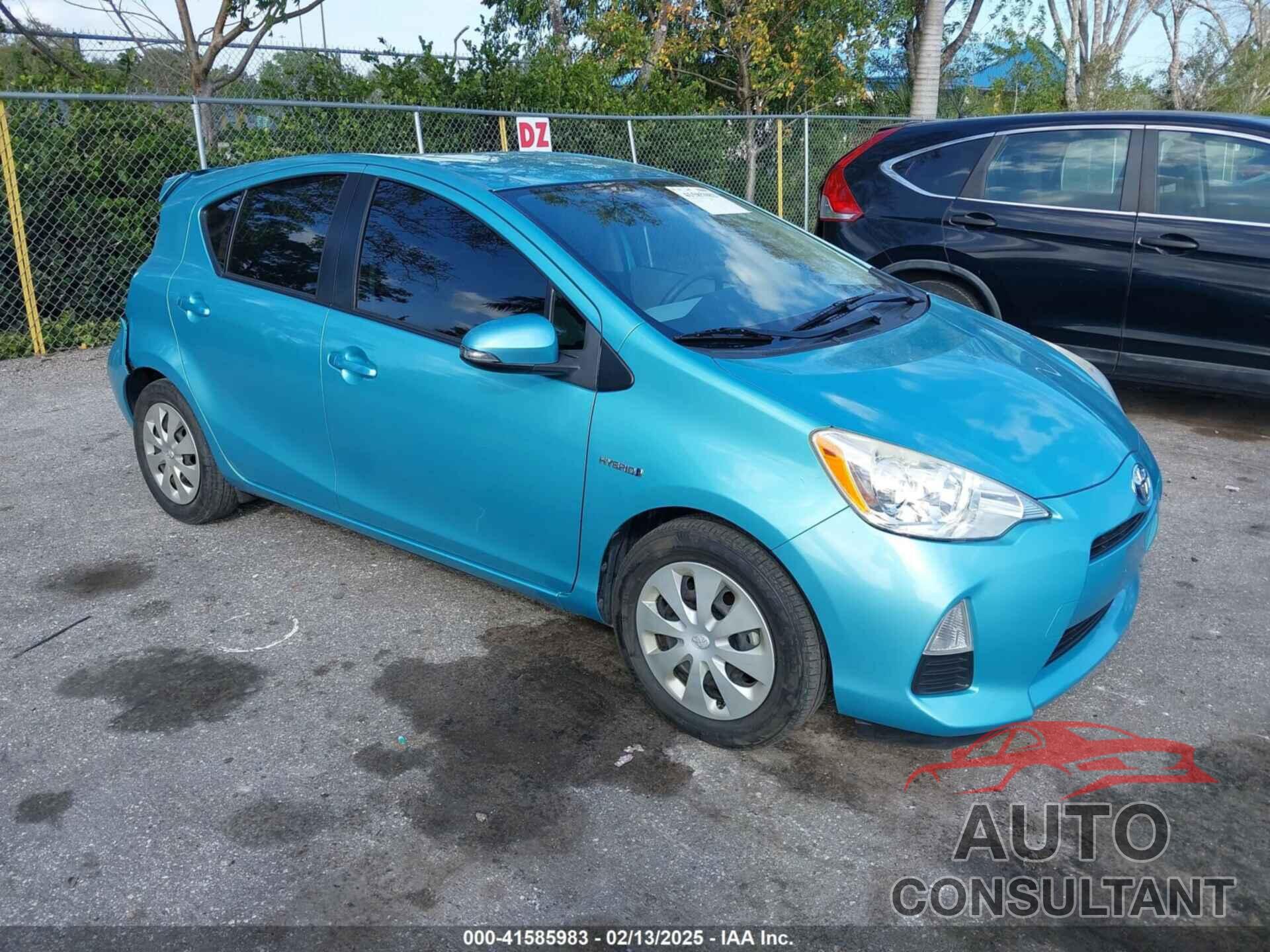 TOYOTA PRIUS C 2012 - JTDKDTB31C1021136