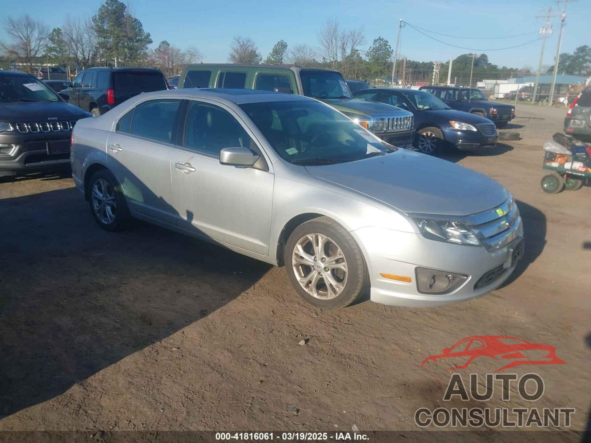 FORD FUSION 2012 - 3FAHP0HA4CR264764