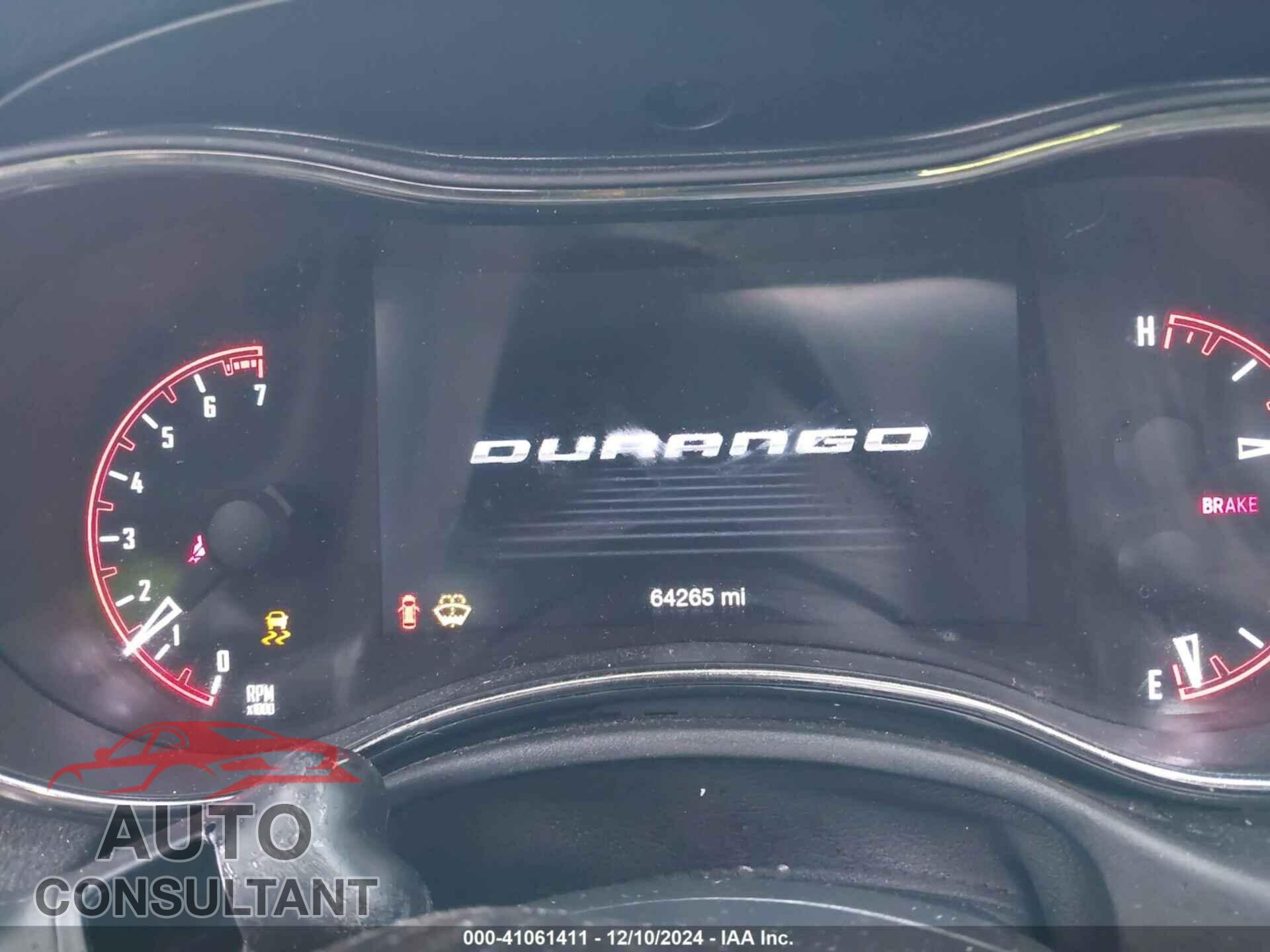 DODGE DURANGO 2019 - 1C4RDJDG1KC802258
