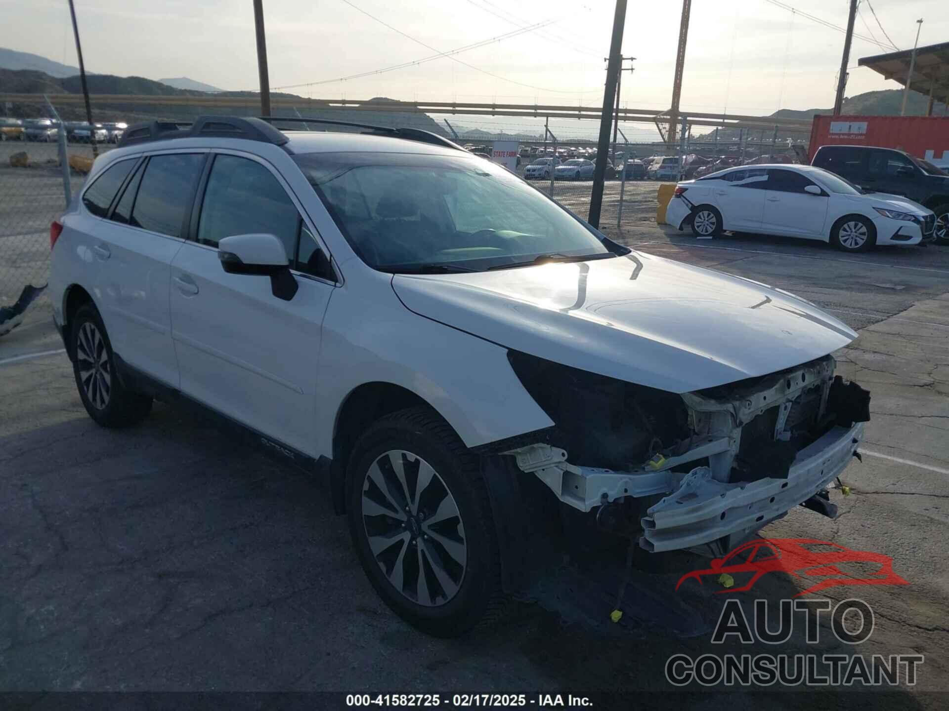 SUBARU OUTBACK 2016 - 4S4BSAJC7G3230950