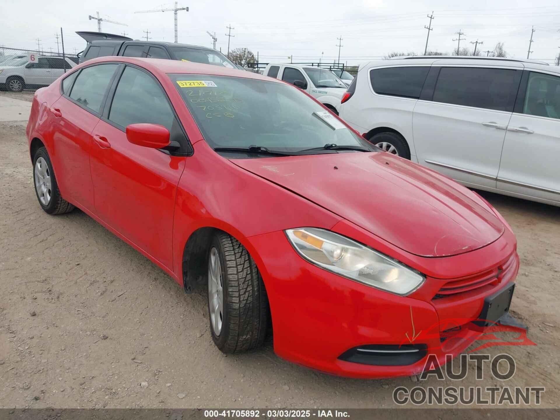 DODGE DART 2016 - 1C3CDFAA9GD703910