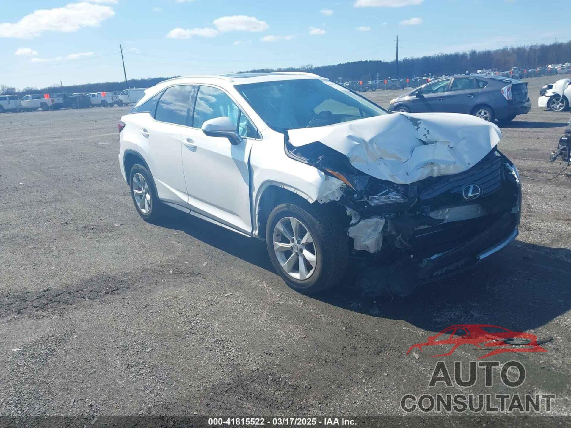LEXUS RX 350 2017 - JTJBZMCA3H2018855