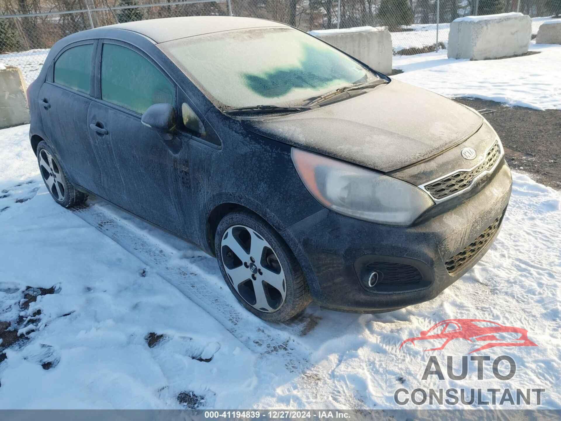 KIA RIO5 2012 - KNADN5A33C6089036