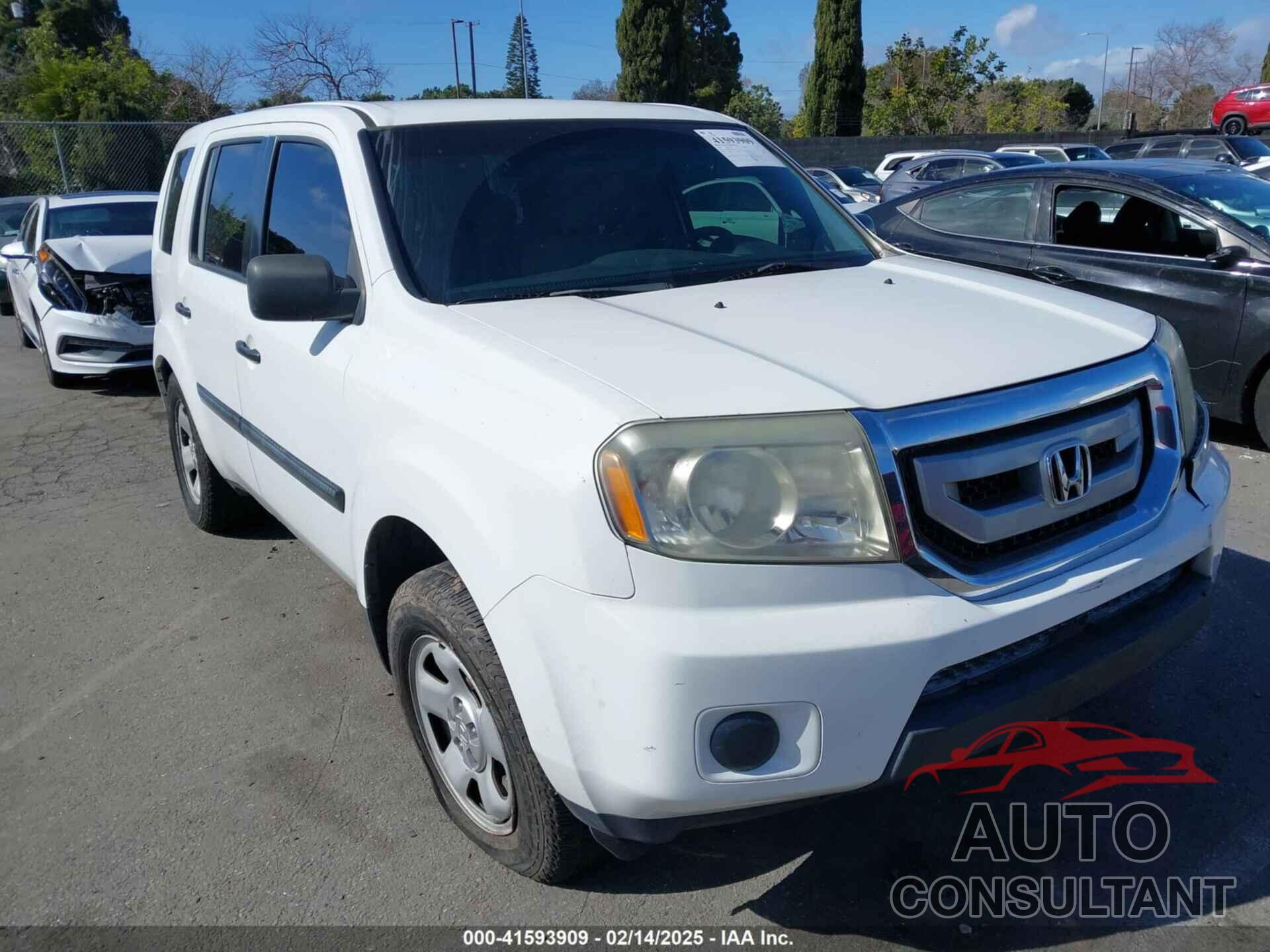 HONDA PILOT 2011 - 5FNYF3H27BB052304