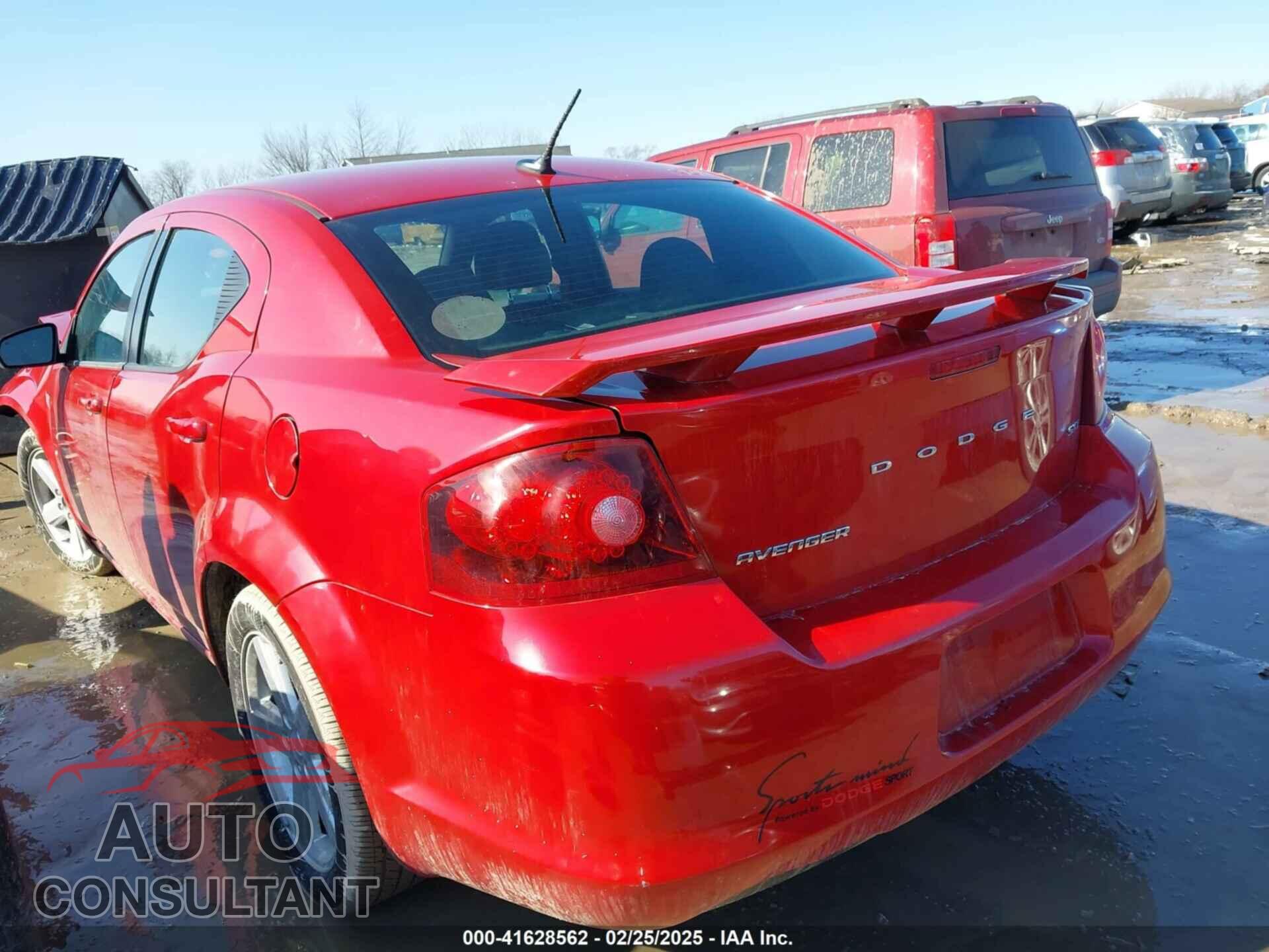 DODGE AVENGER 2012 - 1C3CDZCBXCN290679