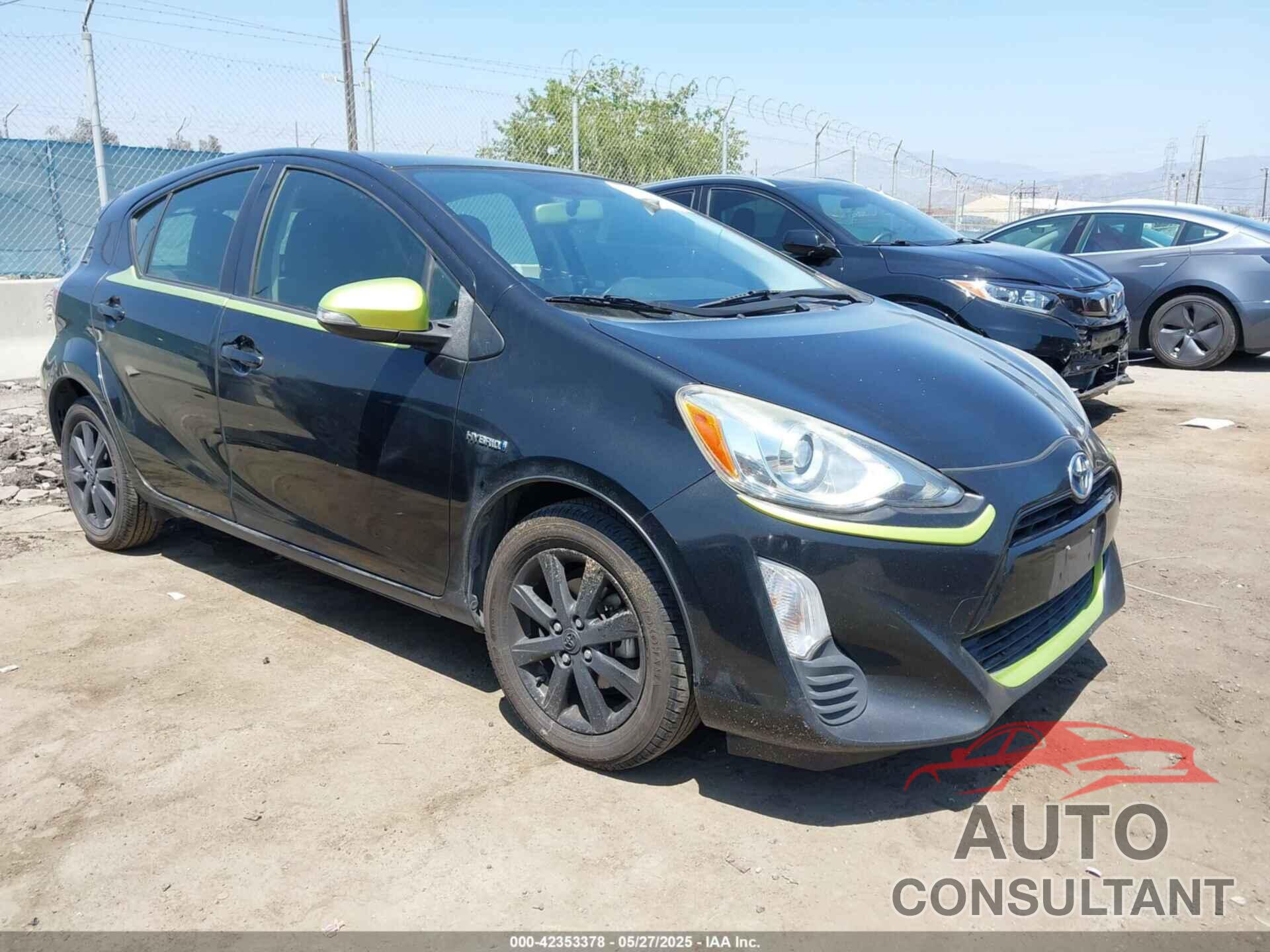 TOYOTA PRIUS C 2016 - JTDKDTB37G1115950