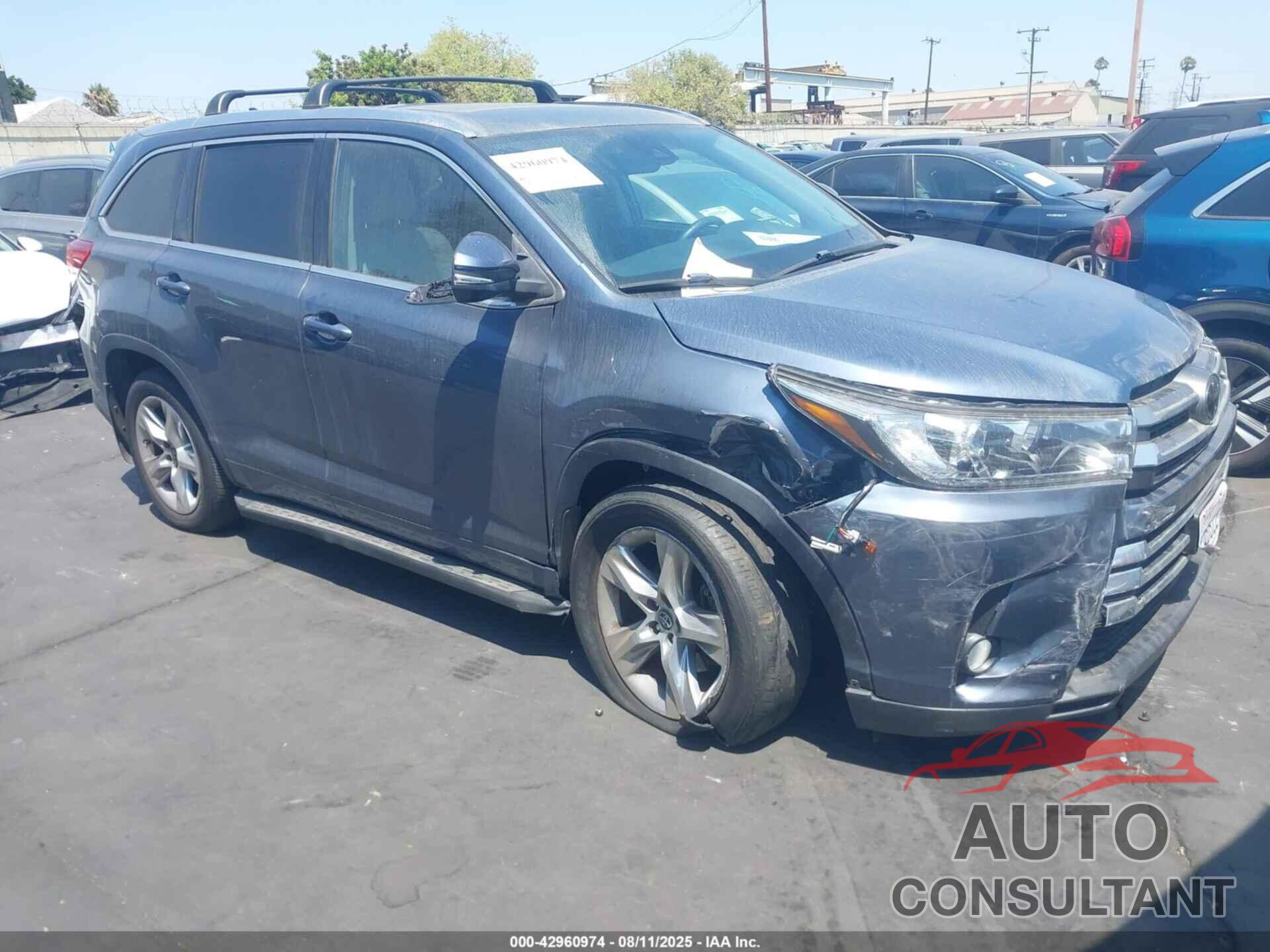 TOYOTA HIGHLANDER 2018 - 5TDYZRFHXJS263945