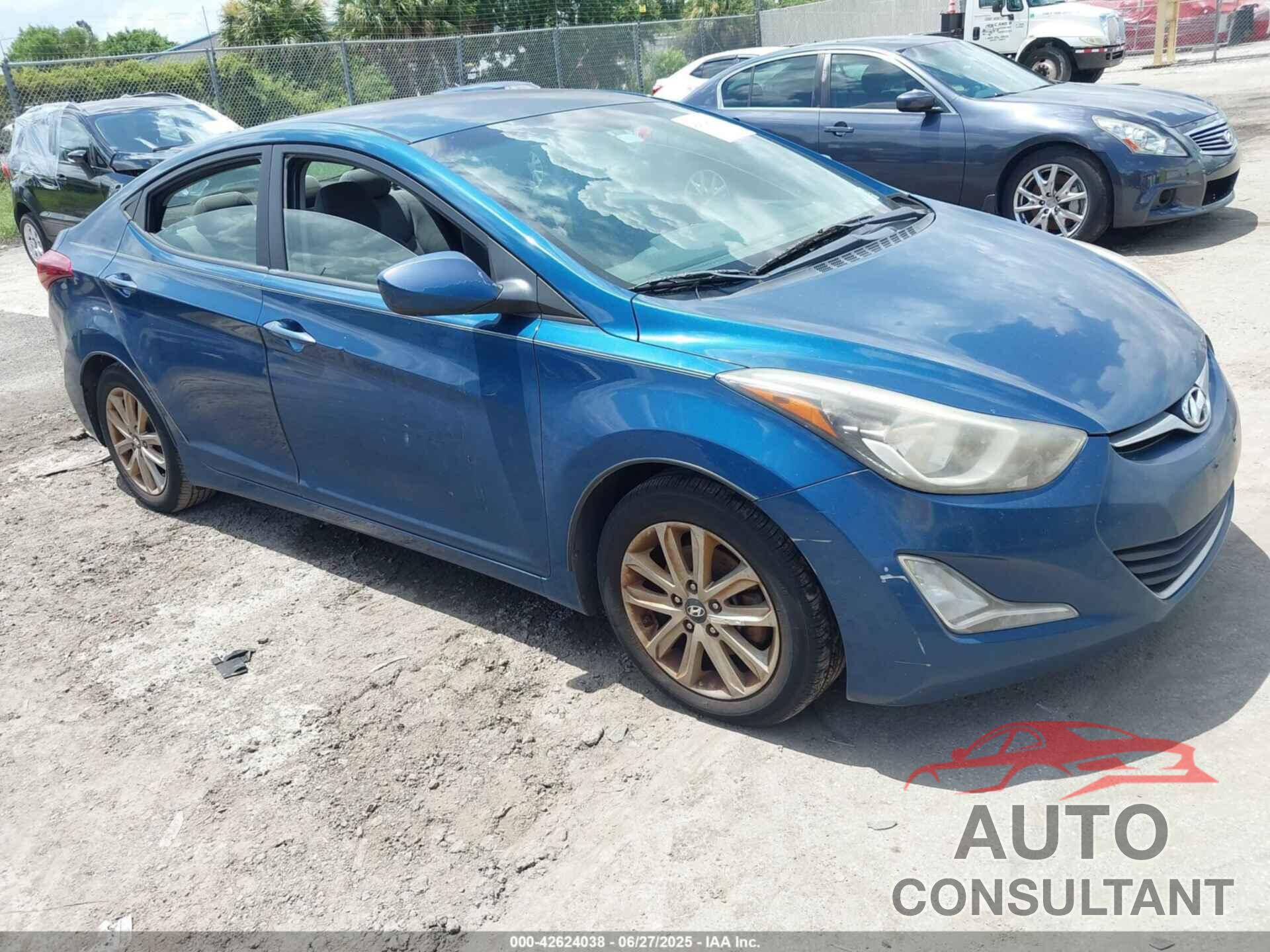 HYUNDAI ELANTRA 2014 - KMHDH4AEXEU050895