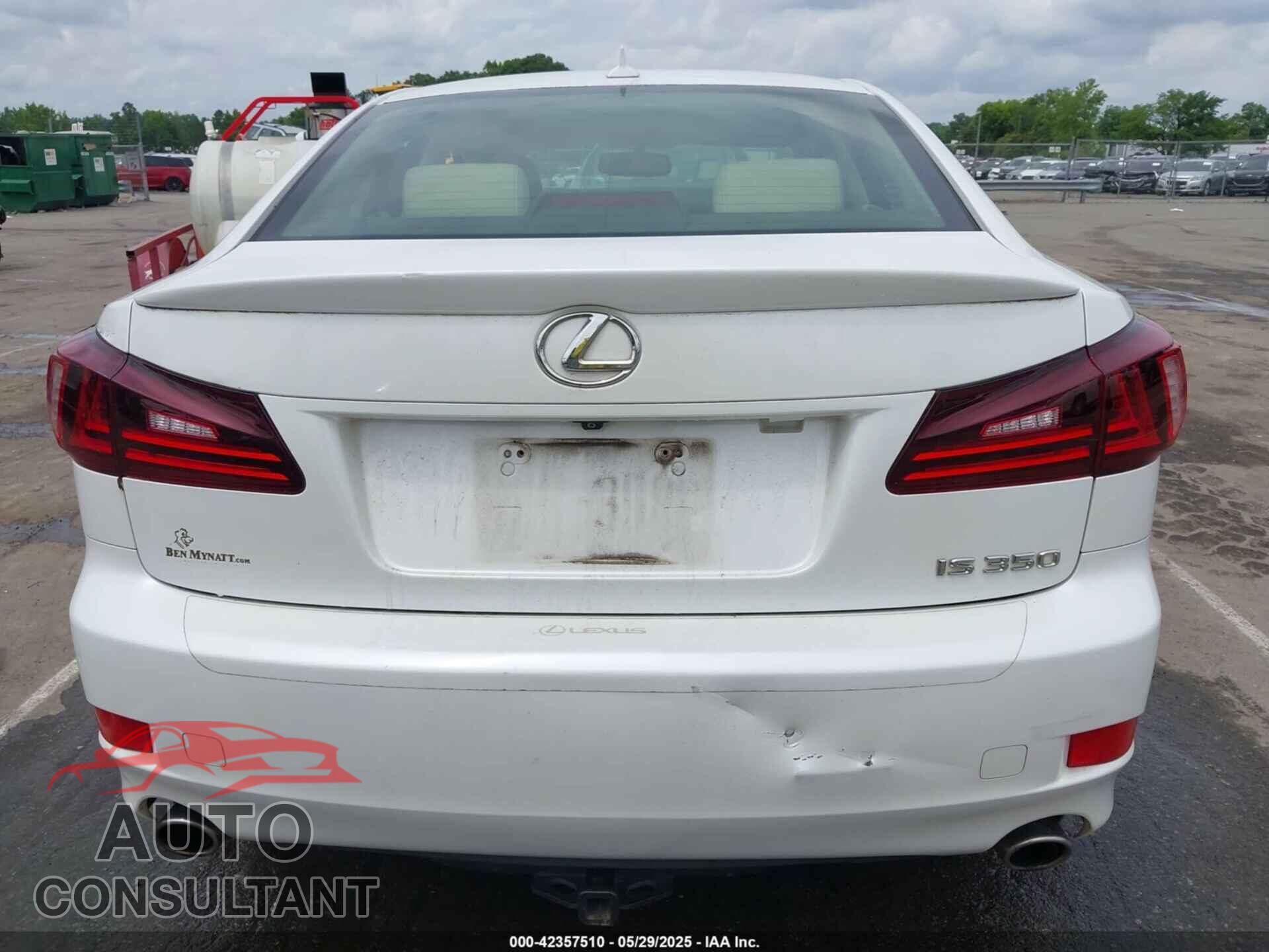 LEXUS IS 350 2011 - JTHBE5C25B5027770