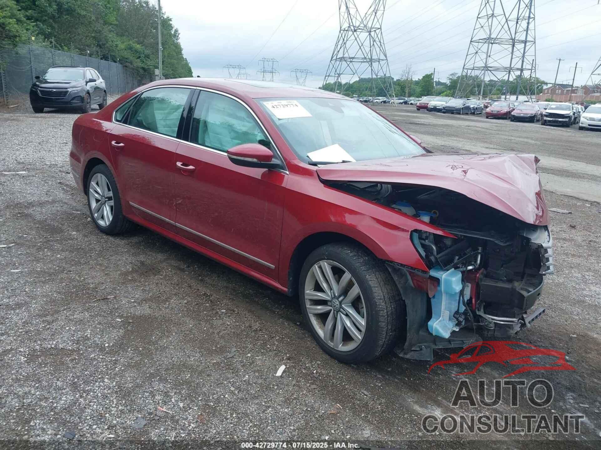 VOLKSWAGEN PASSAT 2017 - 1VWCT7A35HC071630