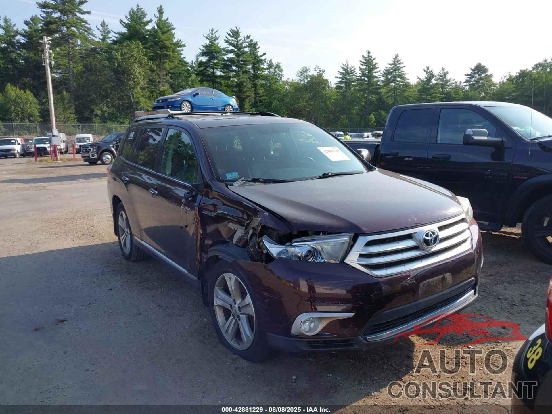 TOYOTA HIGHLANDER 2013 - 5TDDK3EH4DS180971