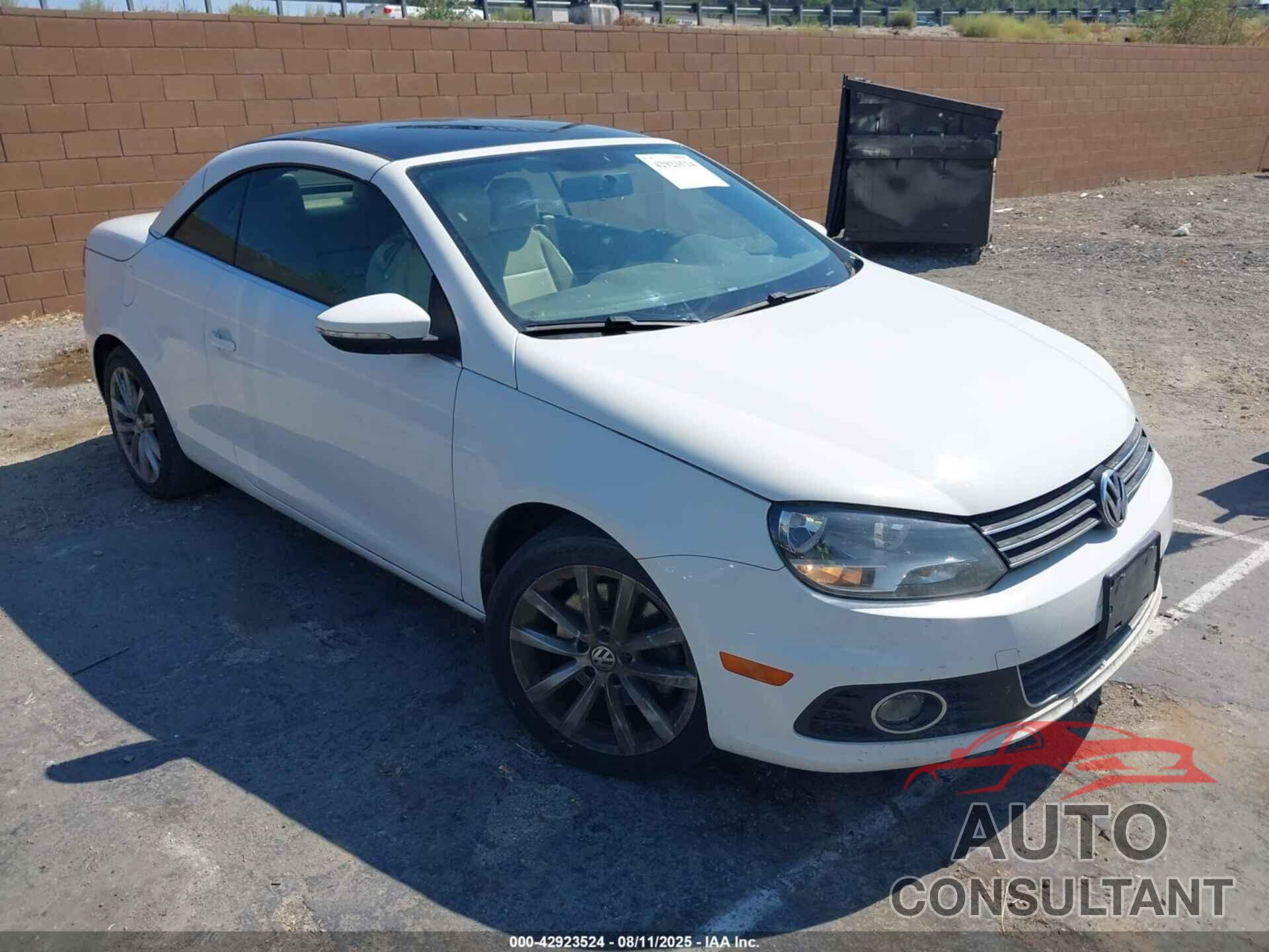 VOLKSWAGEN EOS 2012 - WVWBW7AH8CV000422