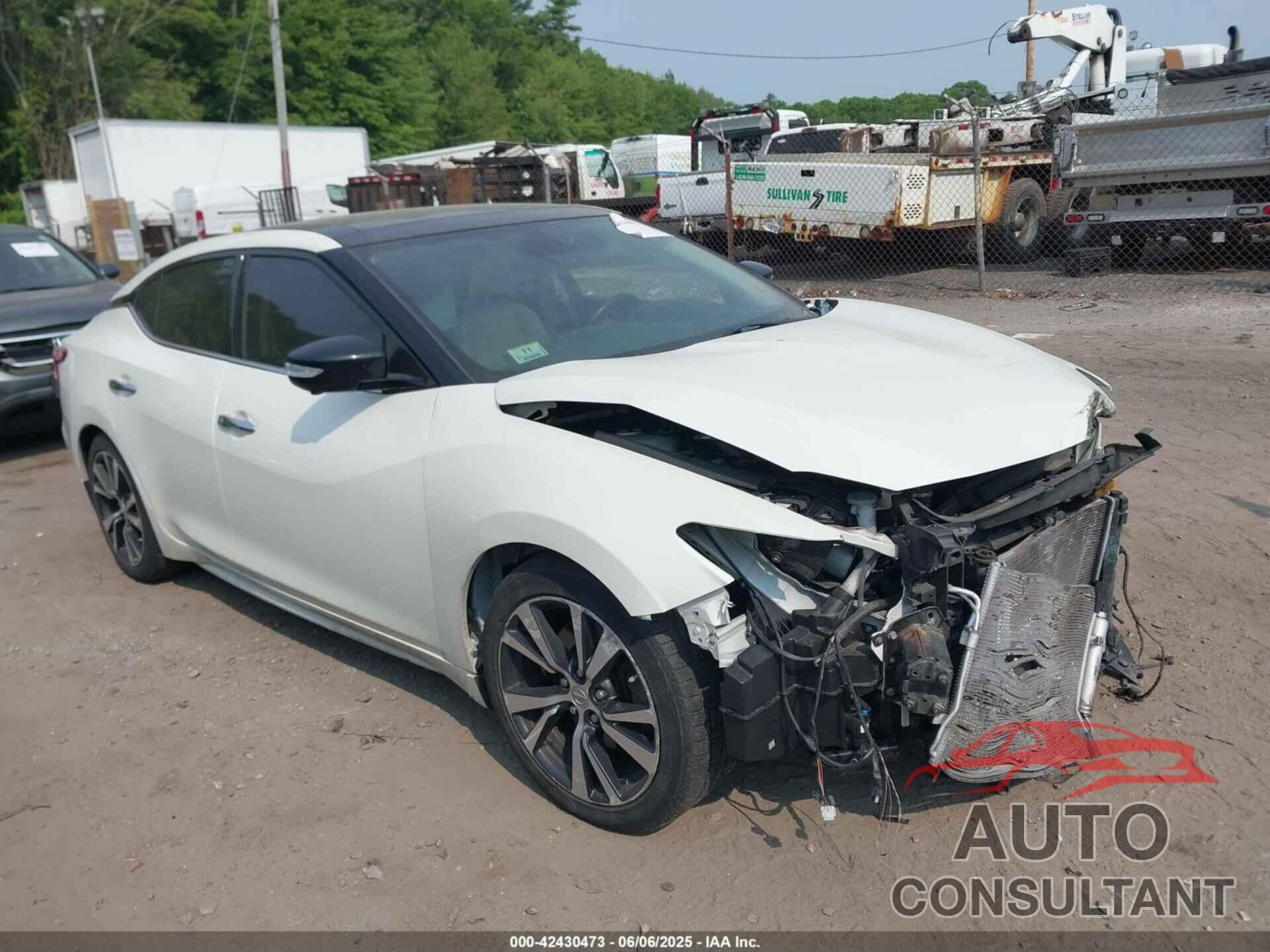 NISSAN MAXIMA 2017 - 1N4AA6APXHC437455