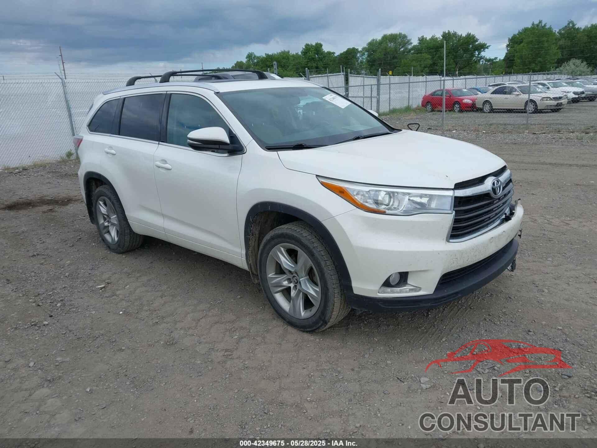 TOYOTA HIGHLANDER 2016 - 5TDDKRFH1GS278653