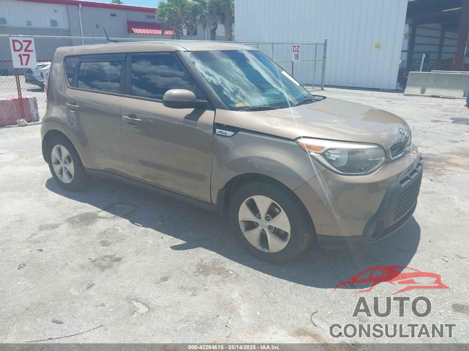 KIA SOUL 2015 - KNDJN2A21F7130905
