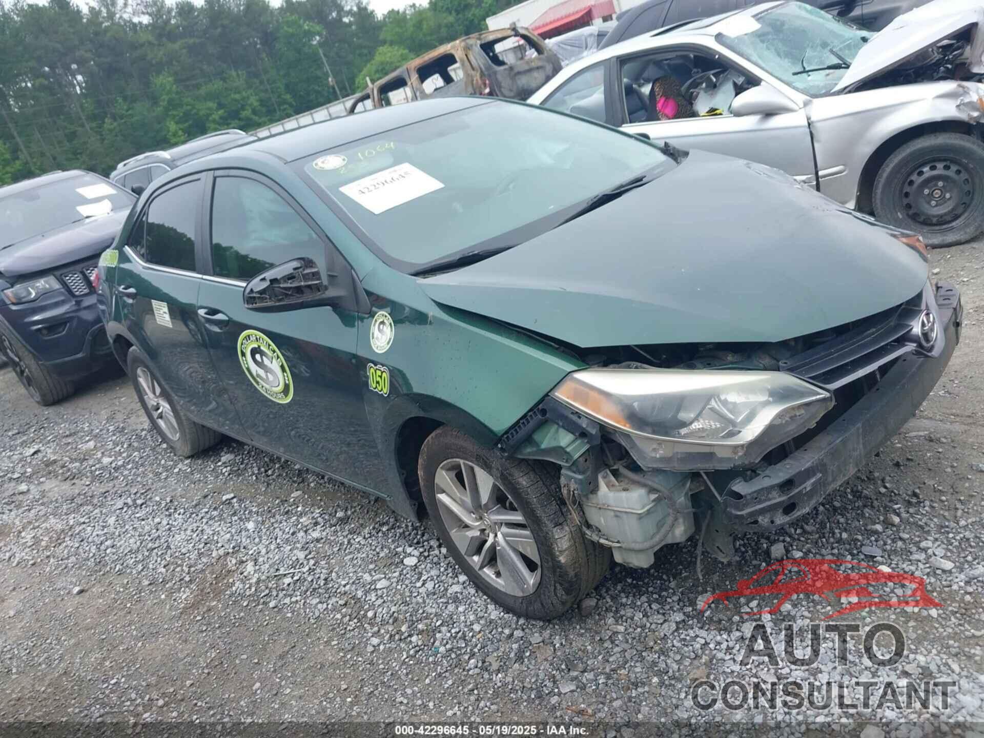 TOYOTA COROLLA 2016 - 2T1BPRHE8GC549096