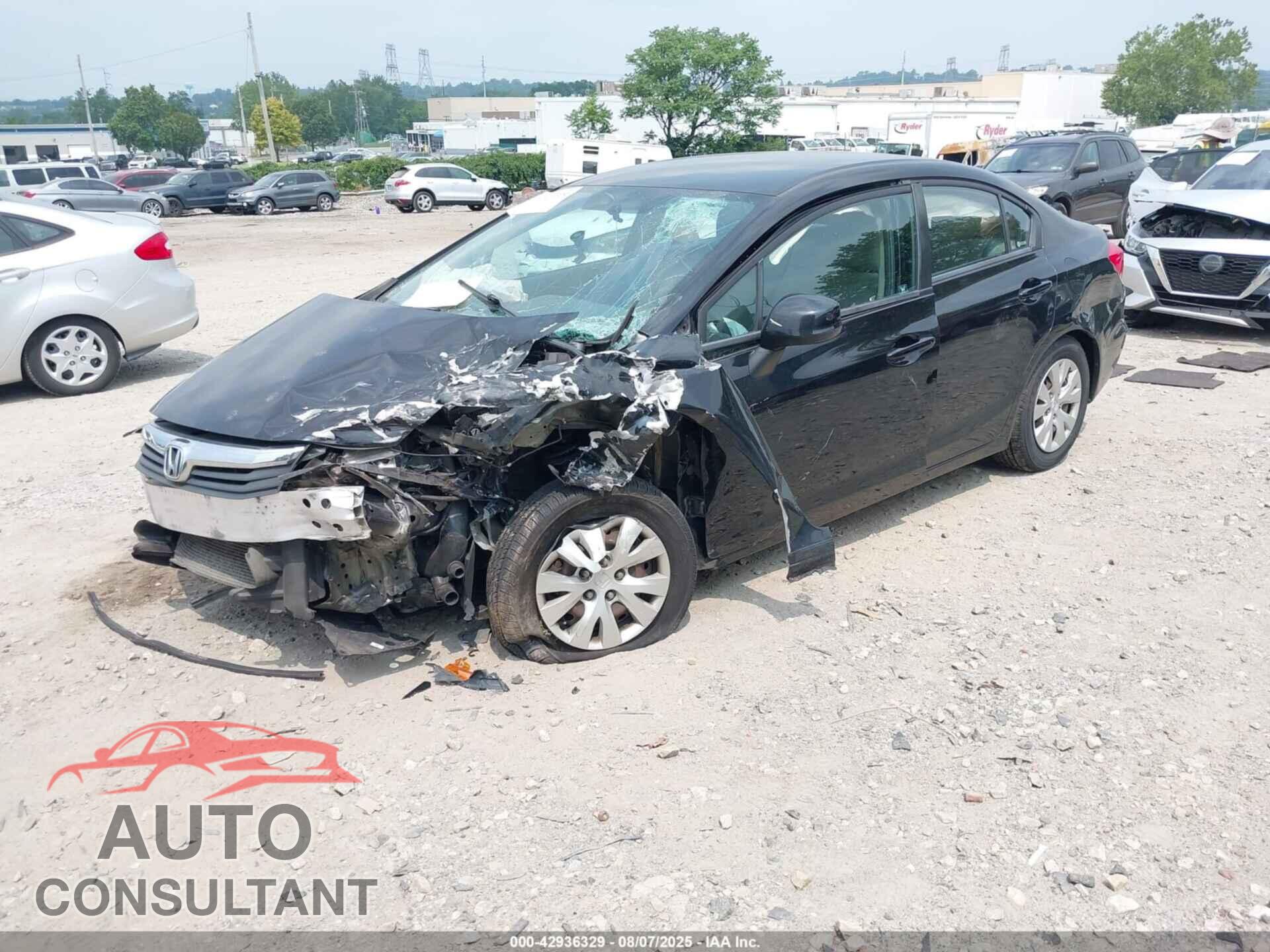 HONDA CIVIC 2012 - 2HGFB2F52CH312227