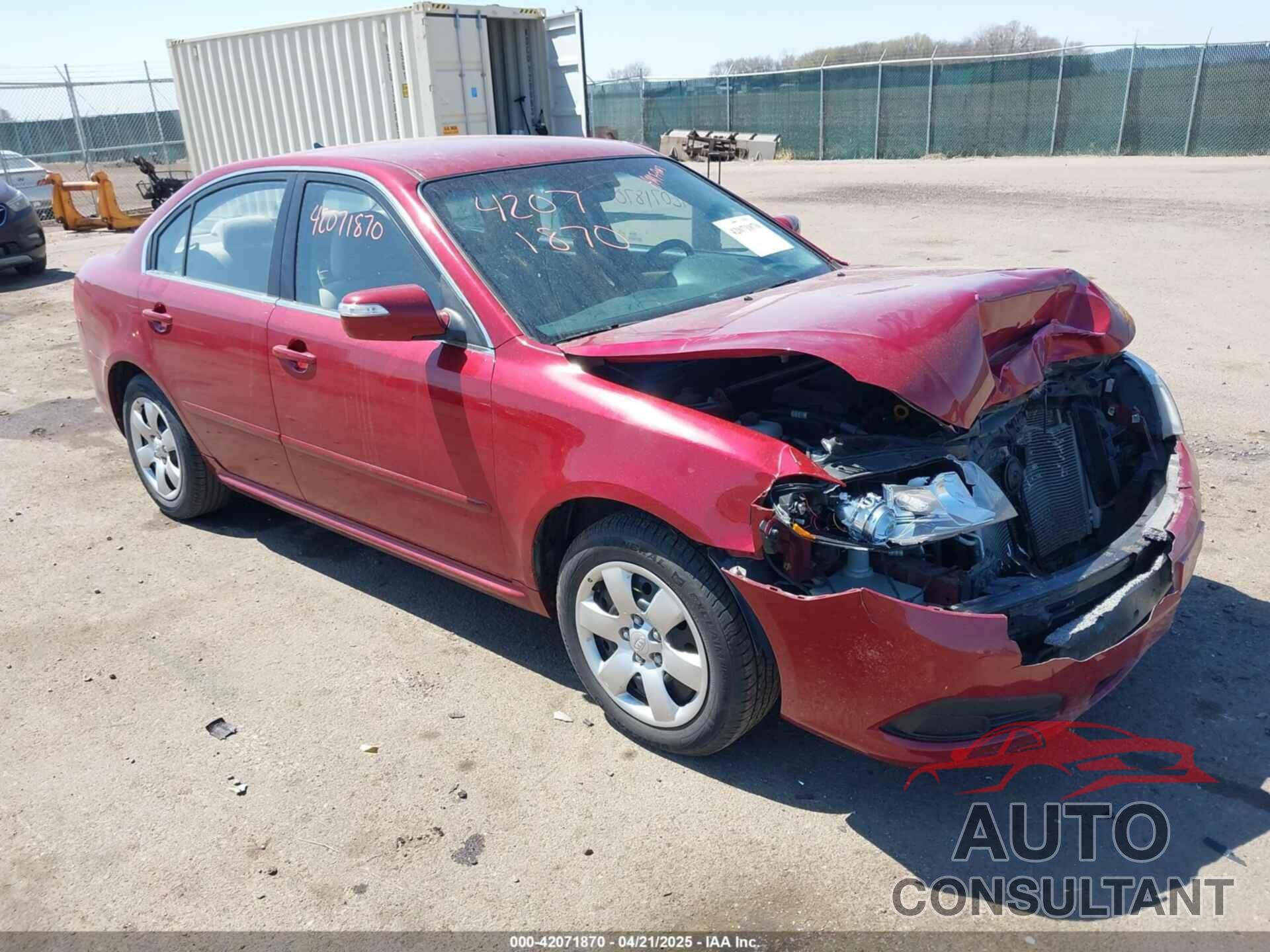 KIA OPTIMA 2009 - KNAGE228795331461