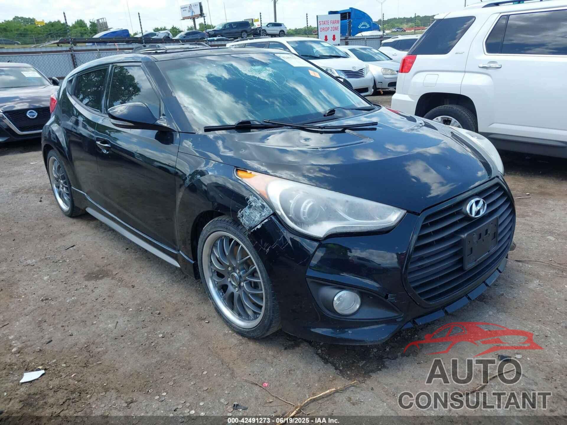 HYUNDAI VELOSTER 2013 - KMHTC6AE3DU111704