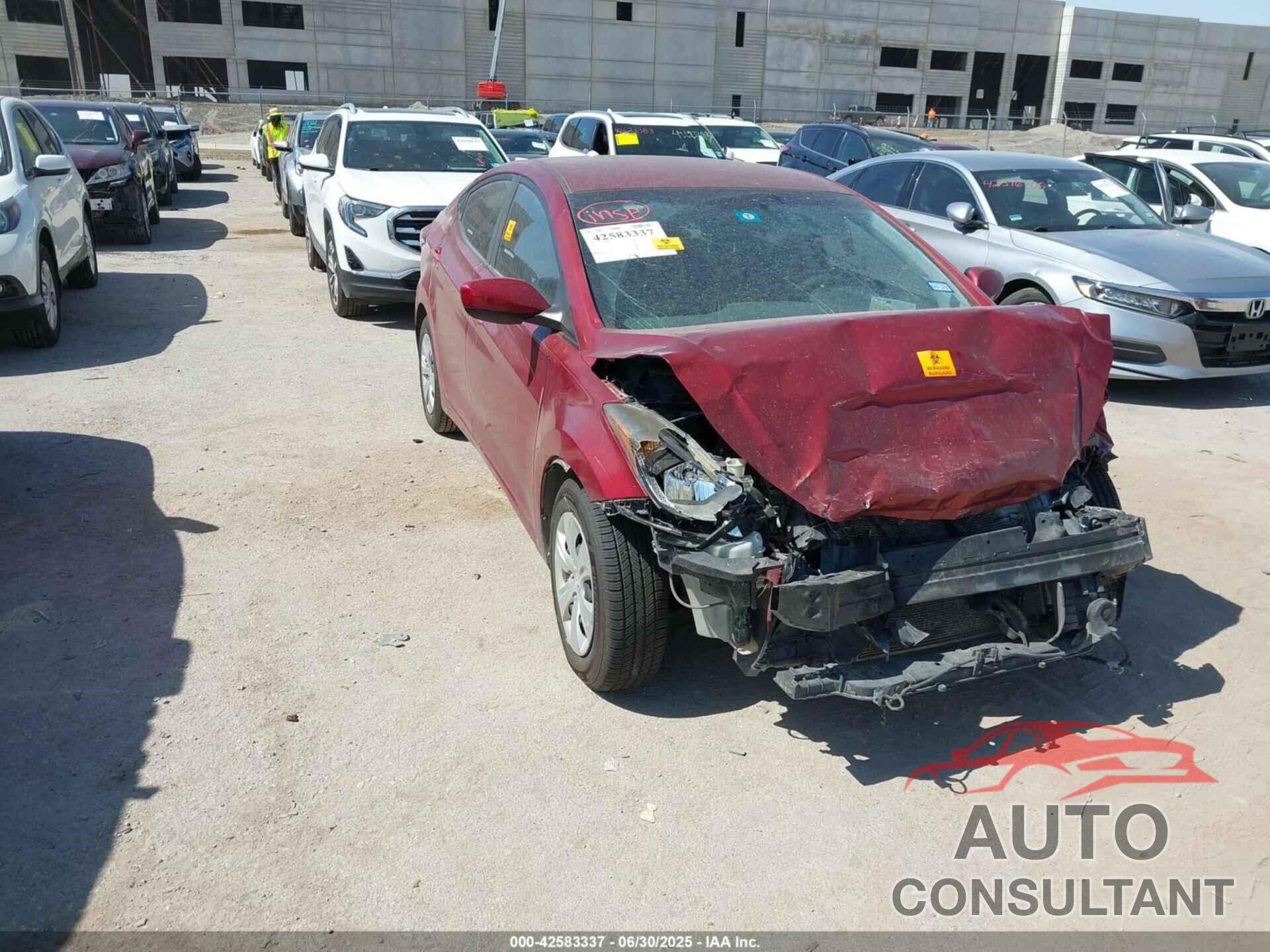 HYUNDAI ELANTRA 2016 - 5NPDH4AE3GH746225