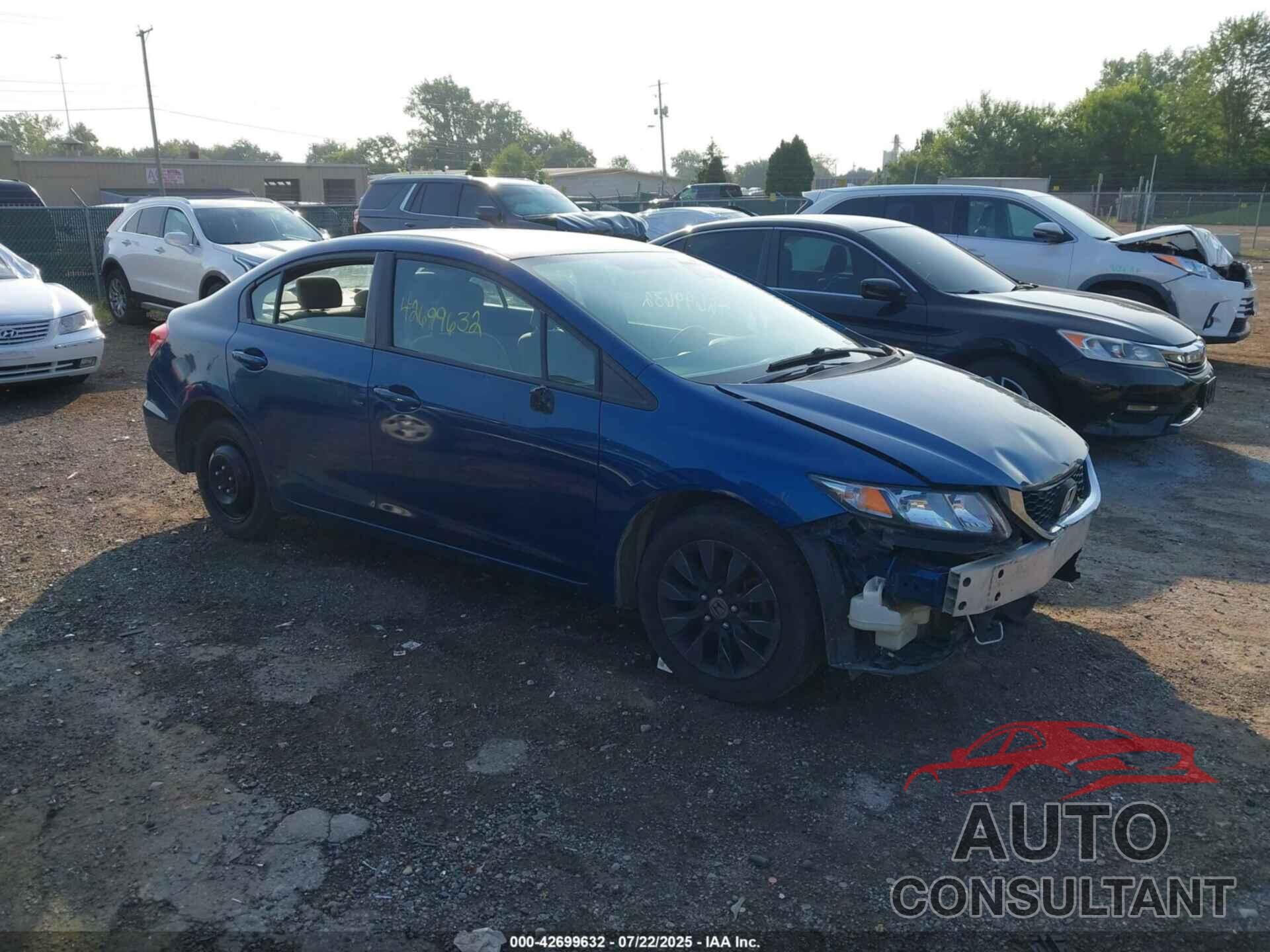 HONDA CIVIC 2013 - 19XFB2F54DE095260